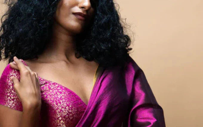 How to Pair Handloom Sarees with Contemporary Blouses