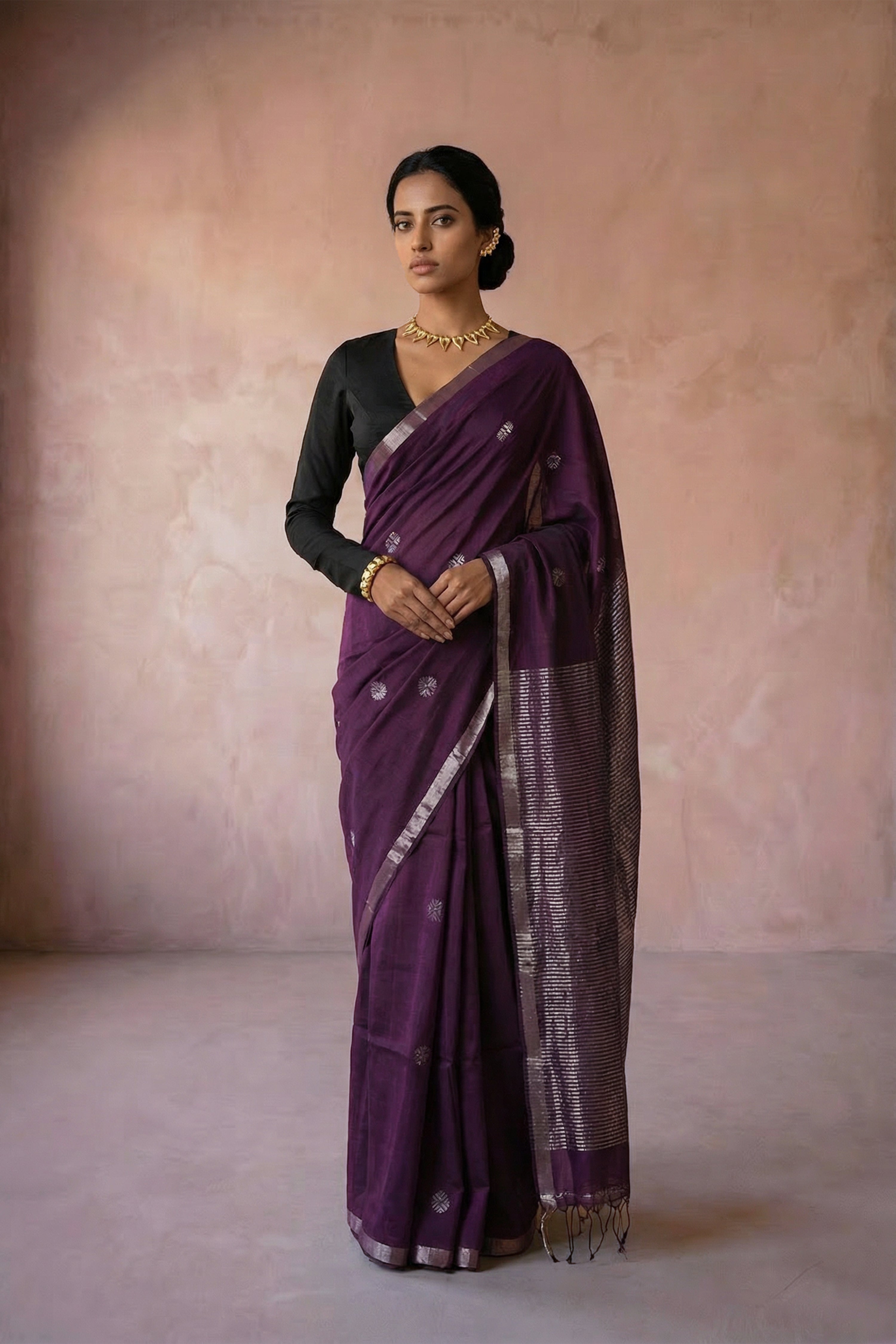 Aasmani Shaam saree