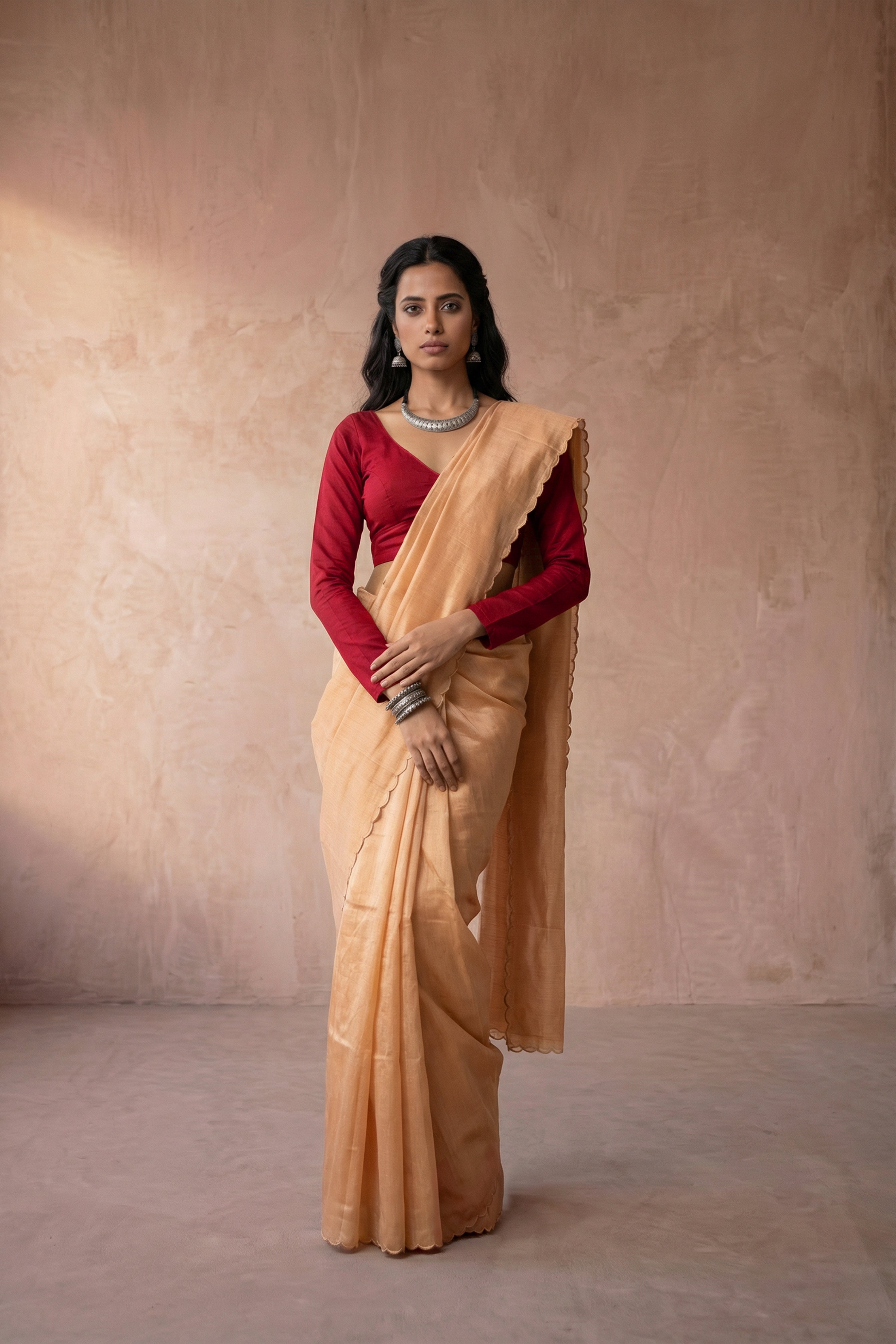 Goldilocks Garden saree