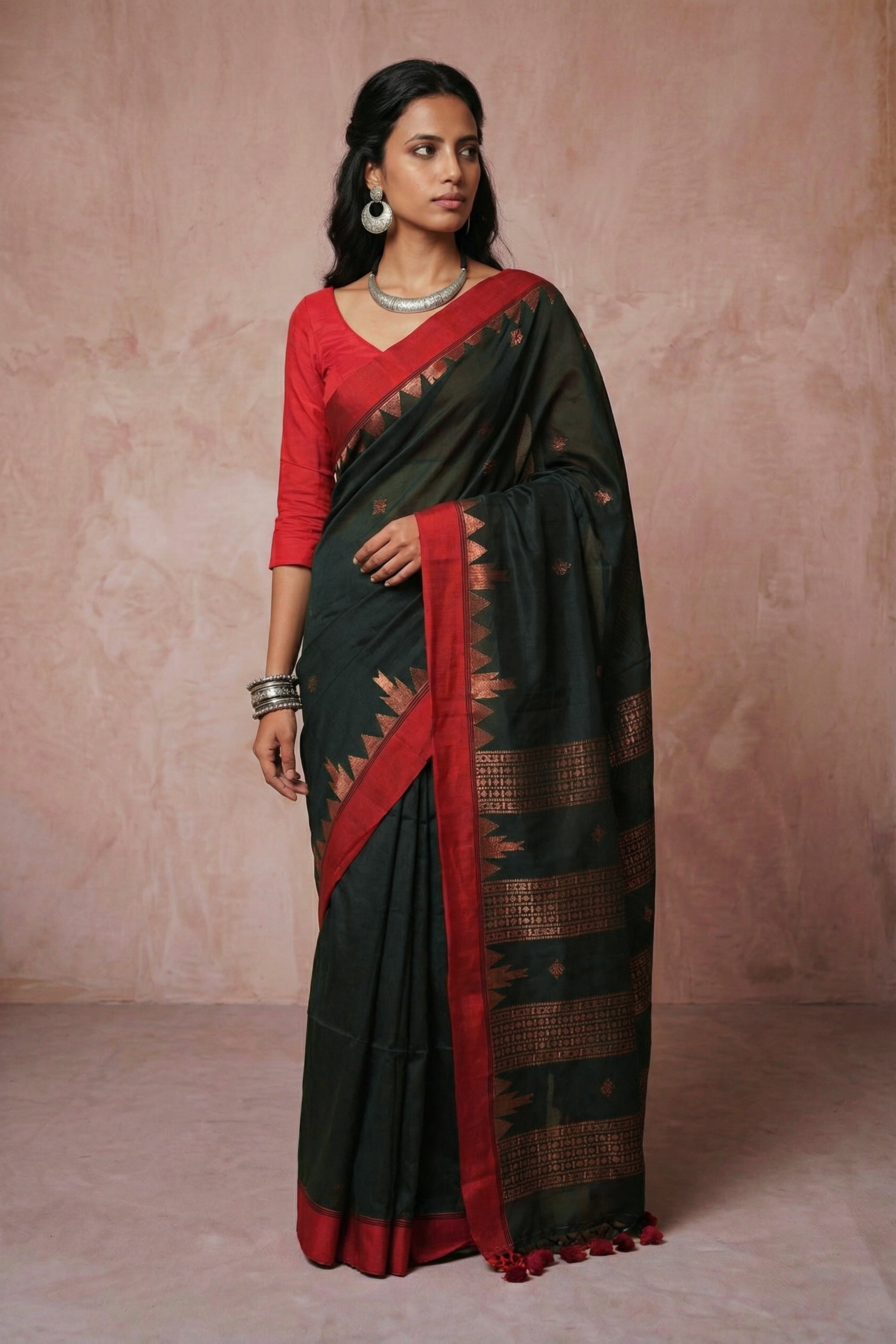 Molten Copper Dream saree