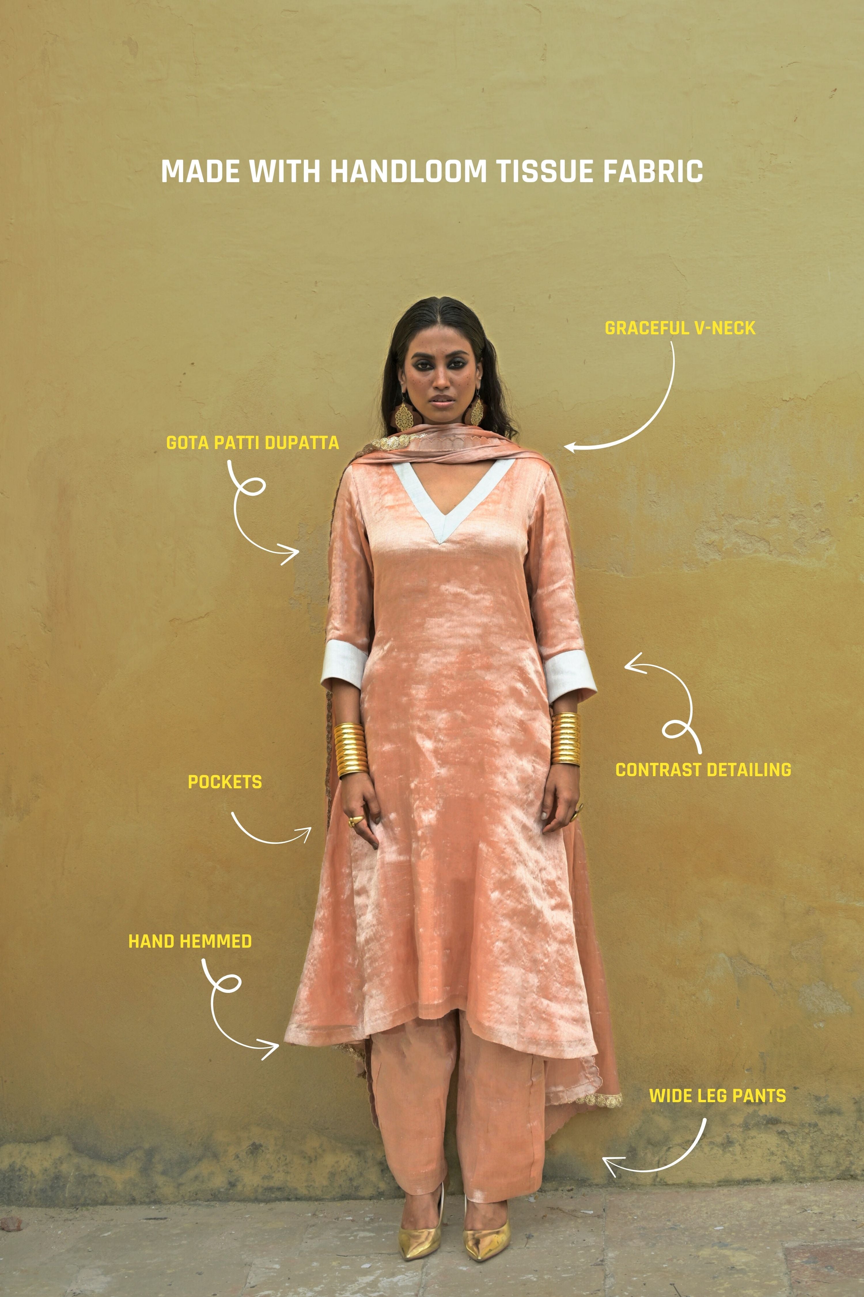 Anantya kurta pant dupatta set