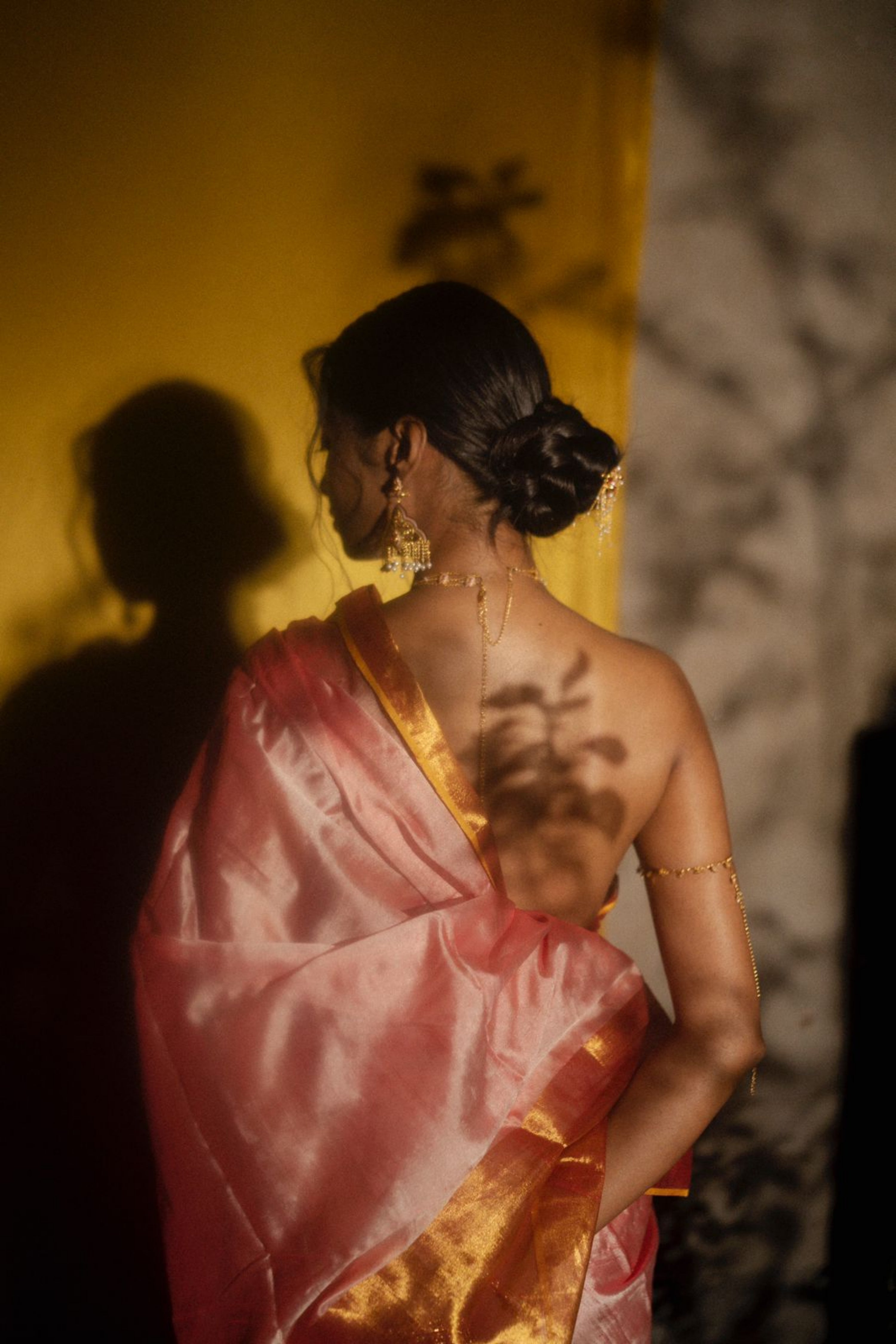 Mohini TLR-402 I Pink handloom saree with with minimal Flaws