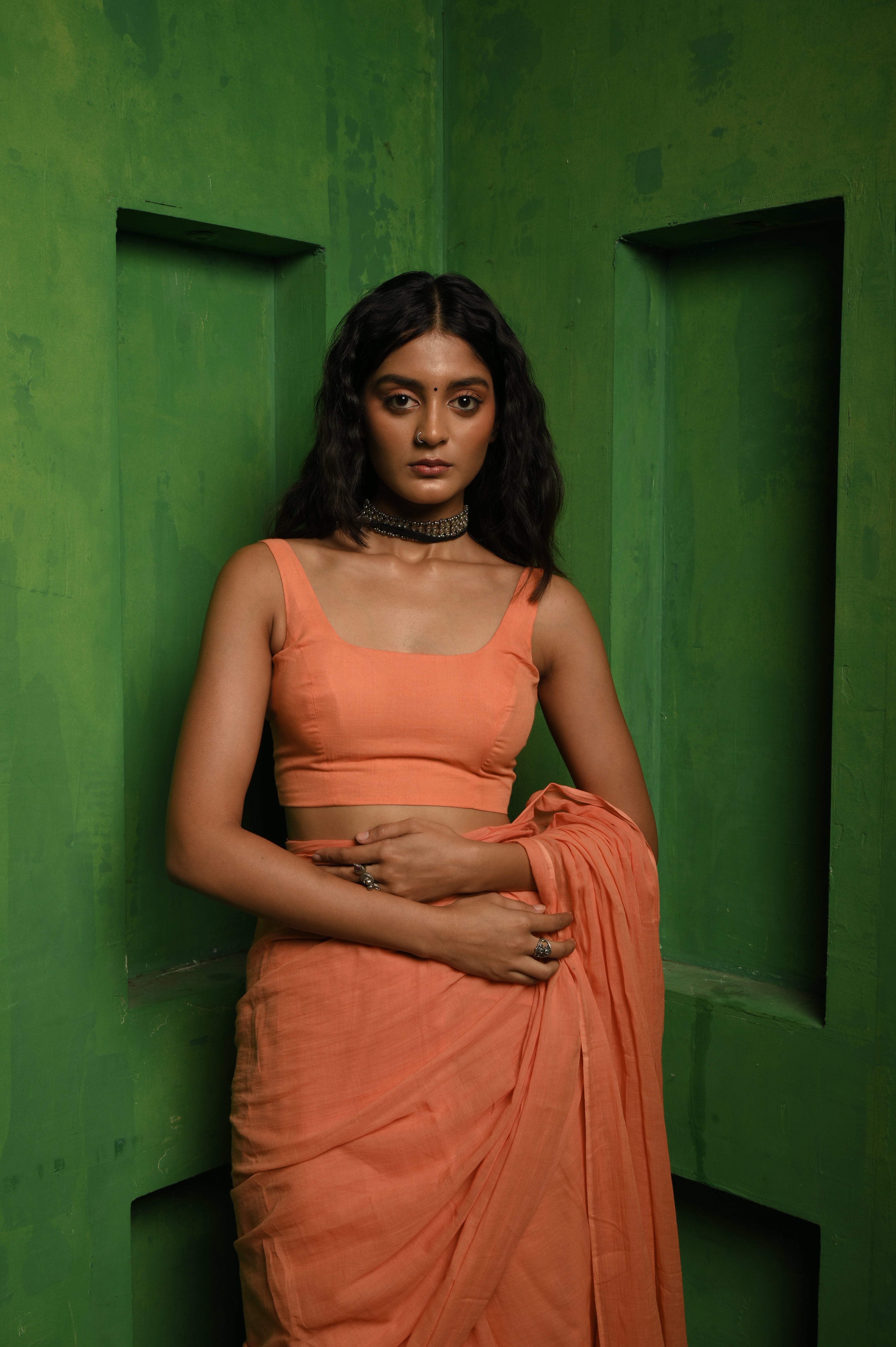 Caramel Delight + Caramel Crush saree blouse combo