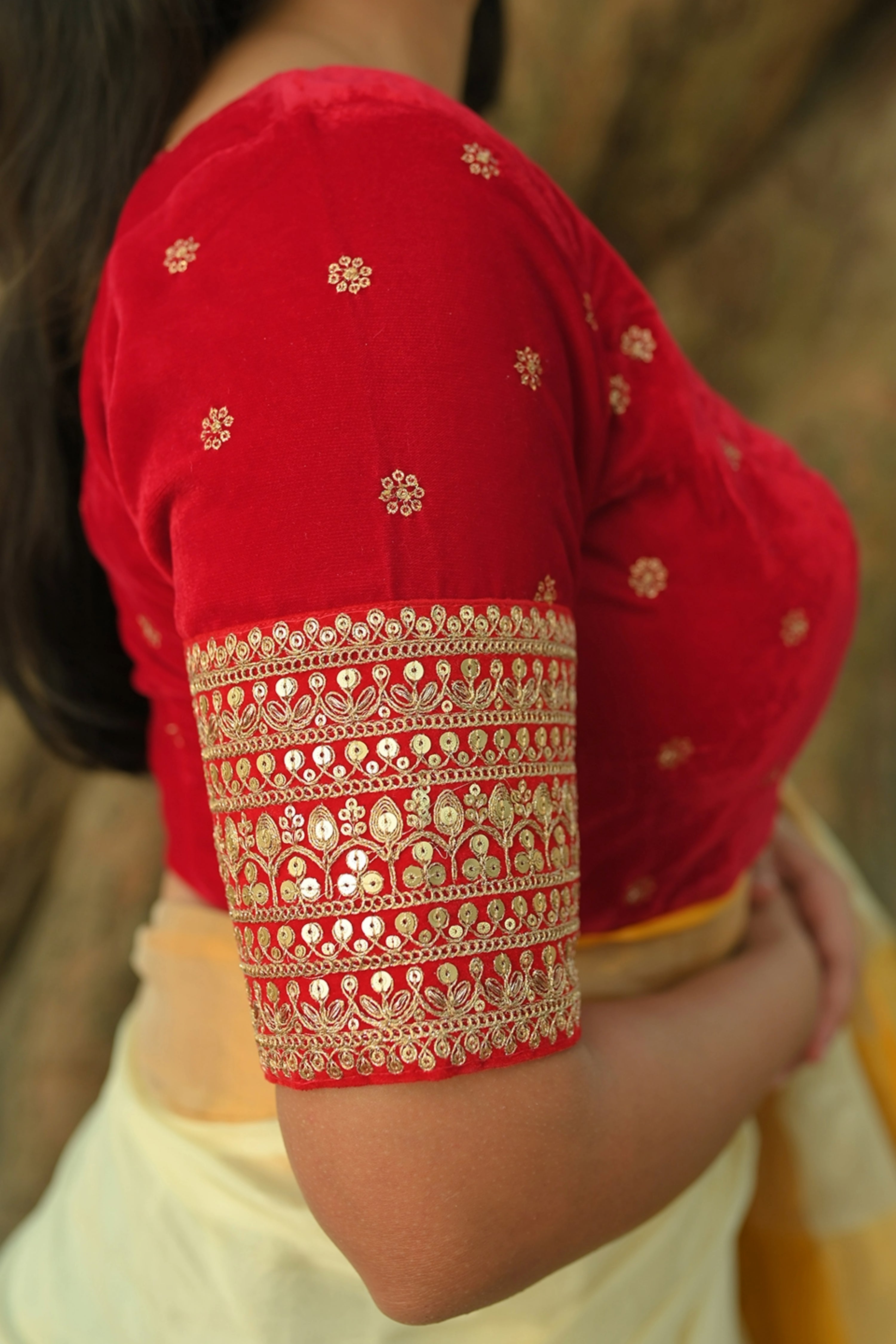 red-velvet-designer-blouse