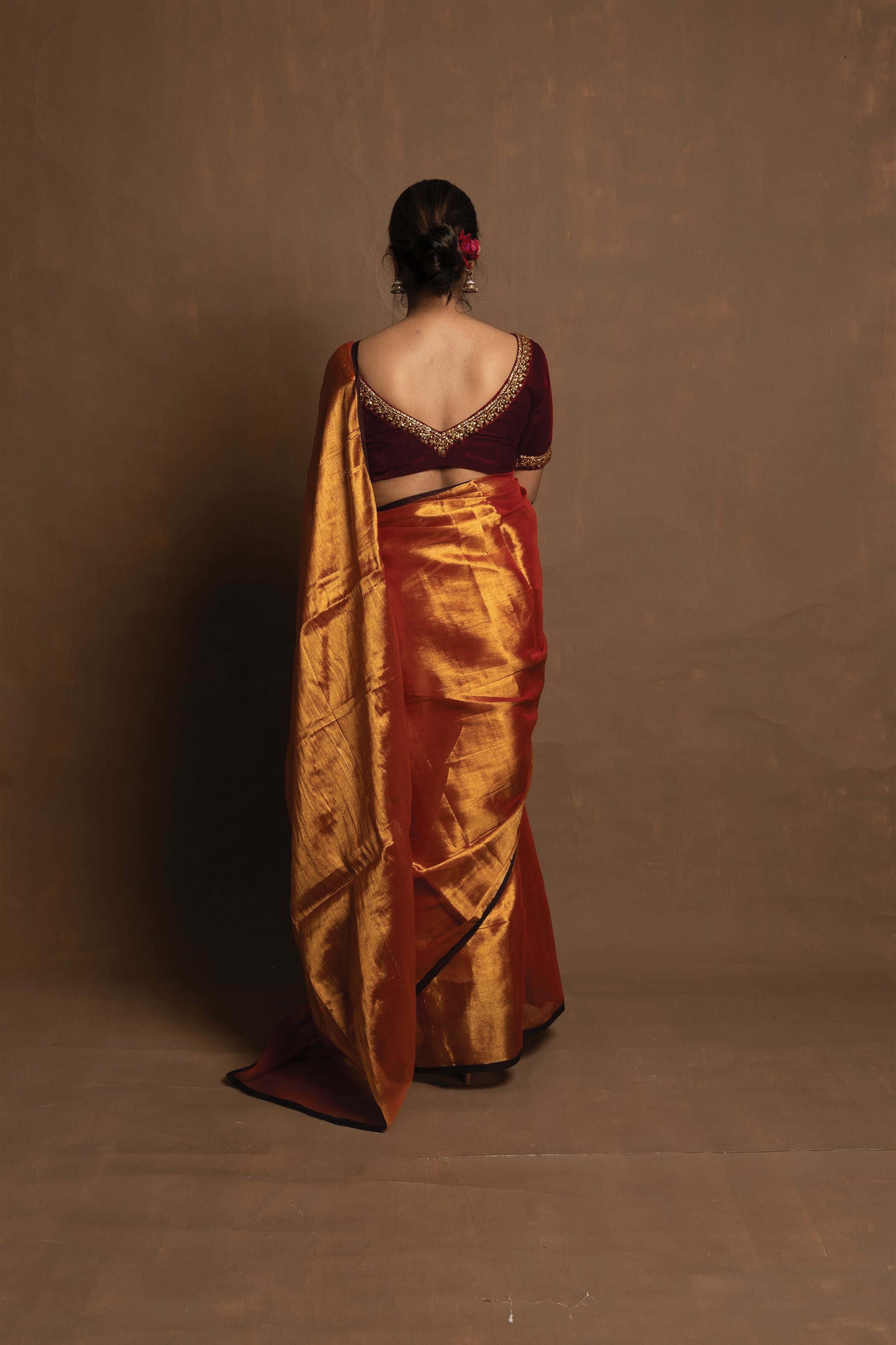 Ardhpataka saree