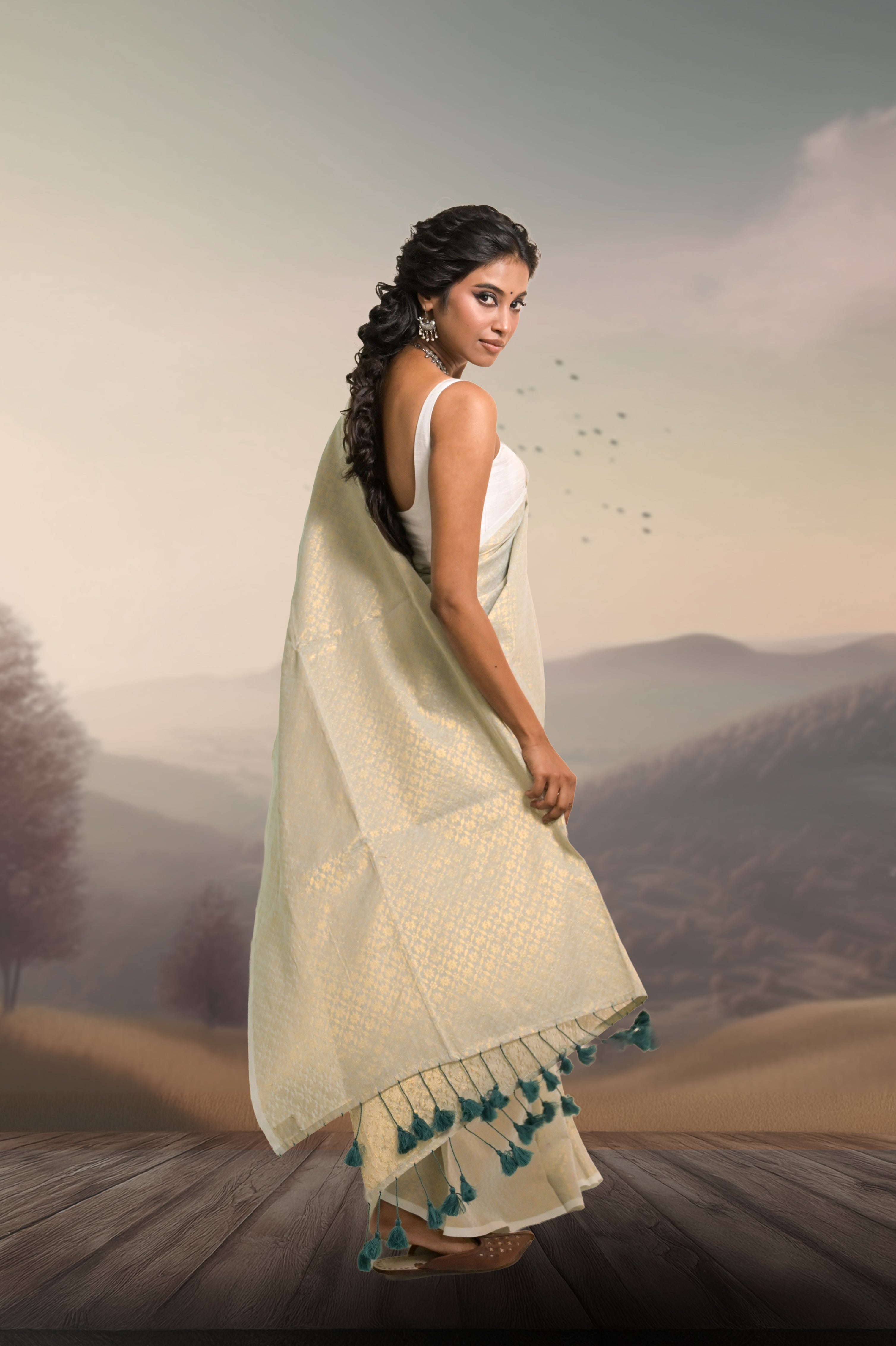 pastel-blue-coloured-cotton-brocade-saree