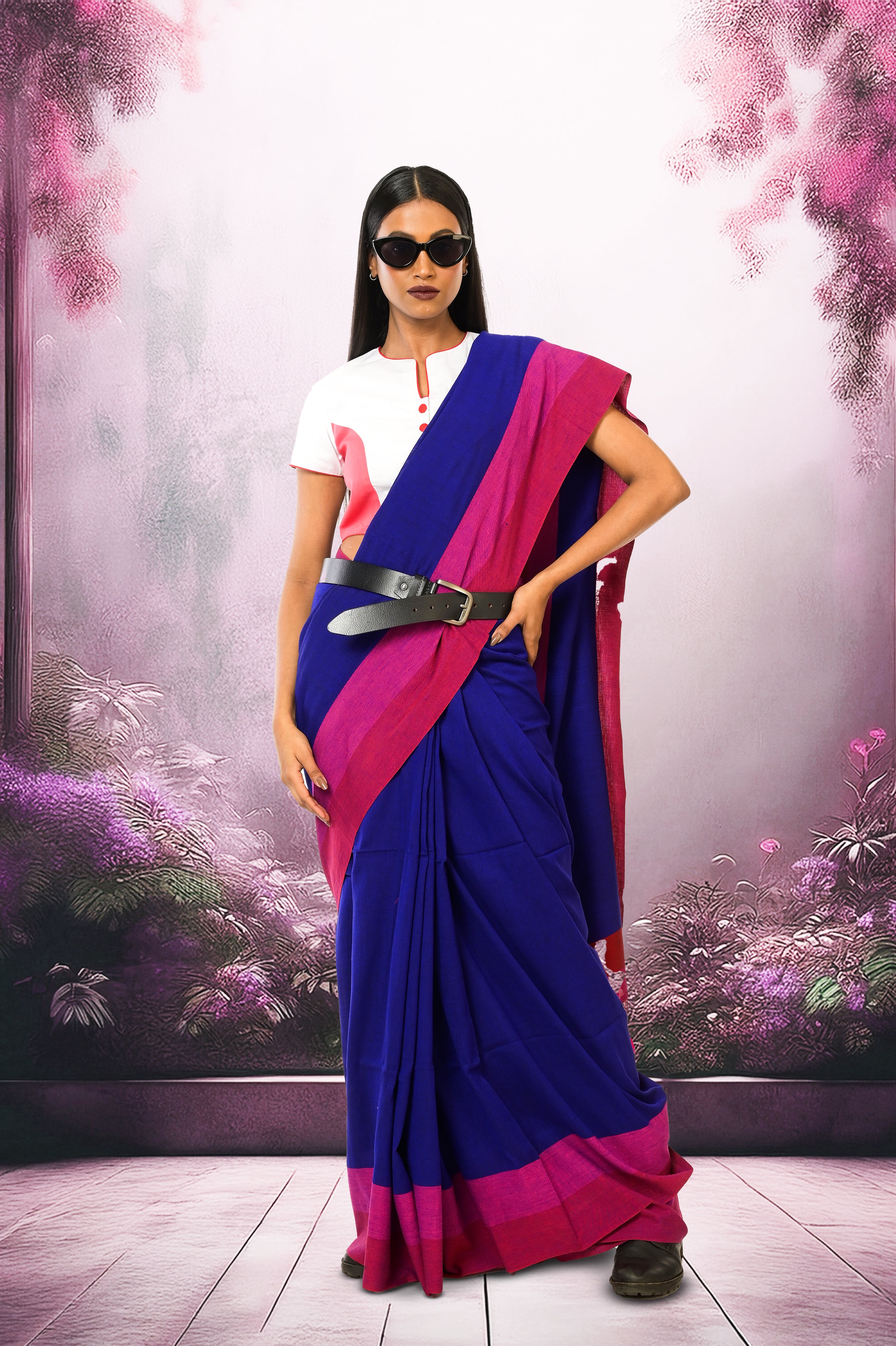 blue-handloom-cotton-acrylic-formal-wear-saree