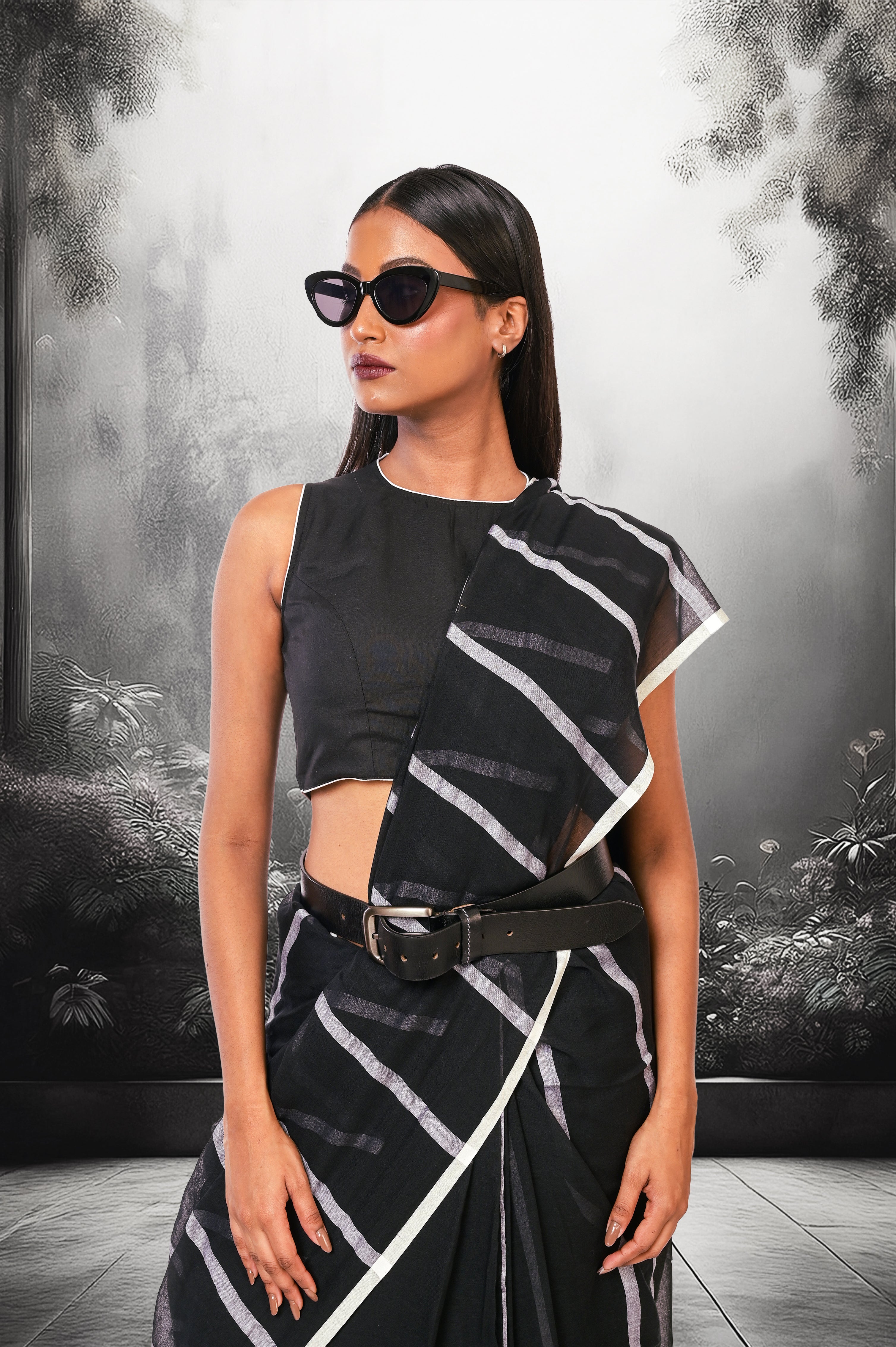 black-handloom-office-wear-saree