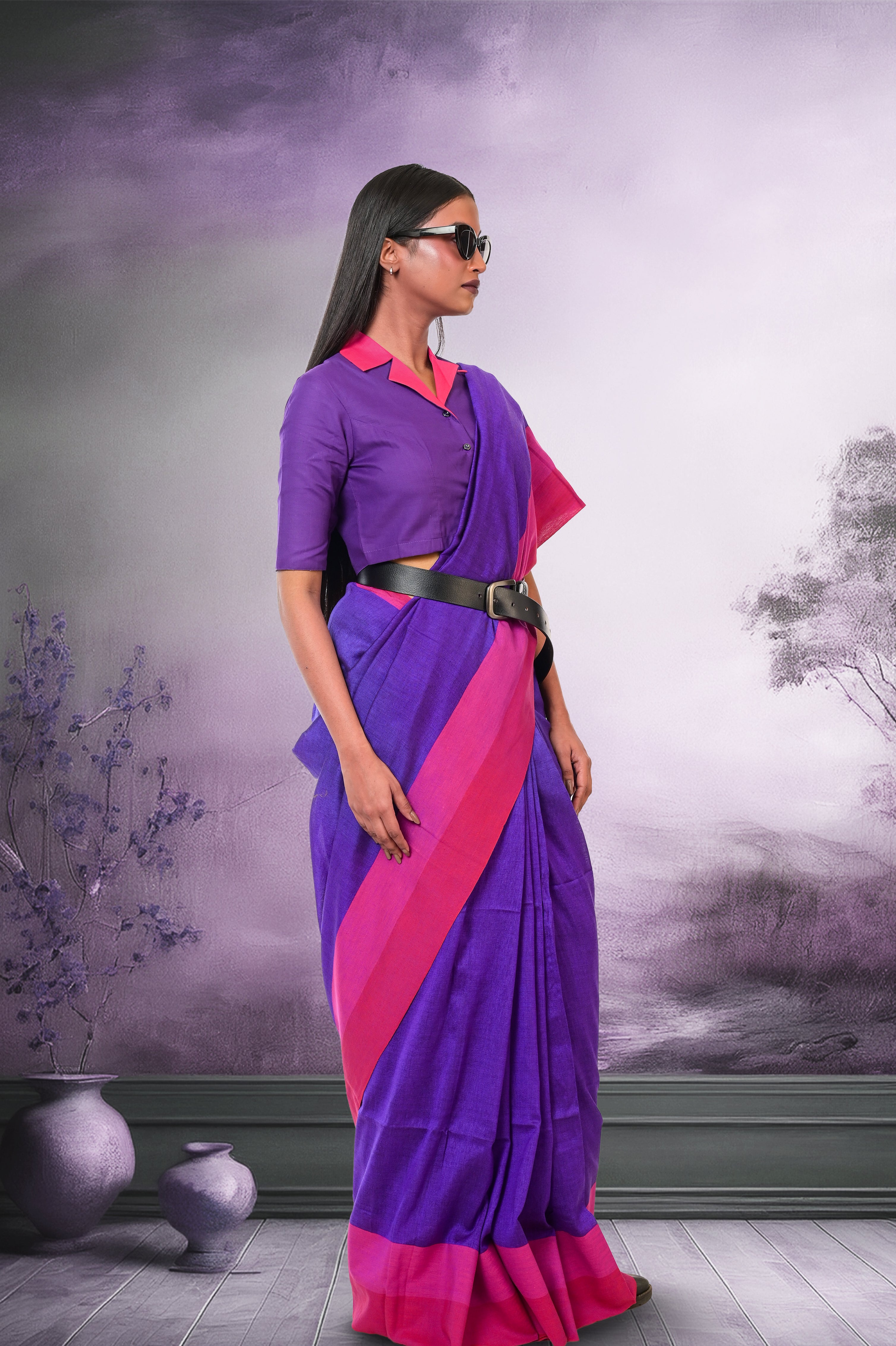 purple-cotton-office-wear-saree
