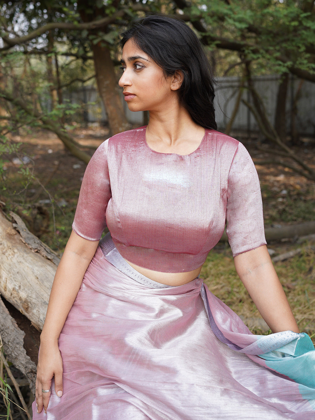 Coffee Caffeine + Coffee Date saree blouse combo