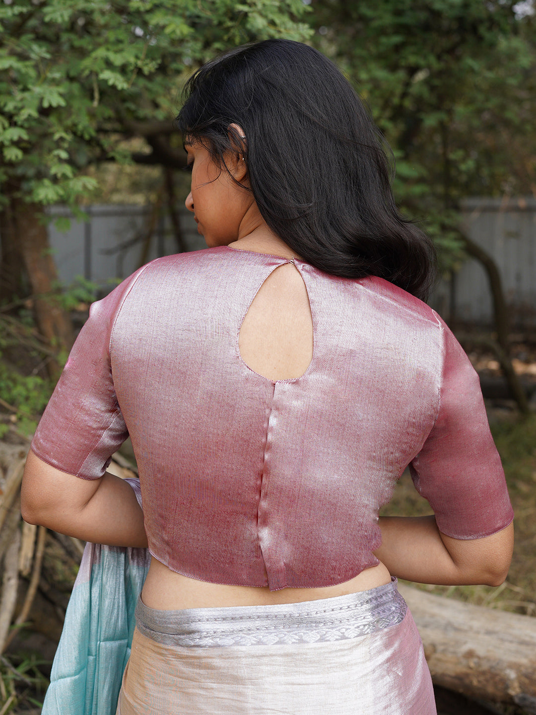 Coffee Caffeine + Coffee Date saree blouse combo