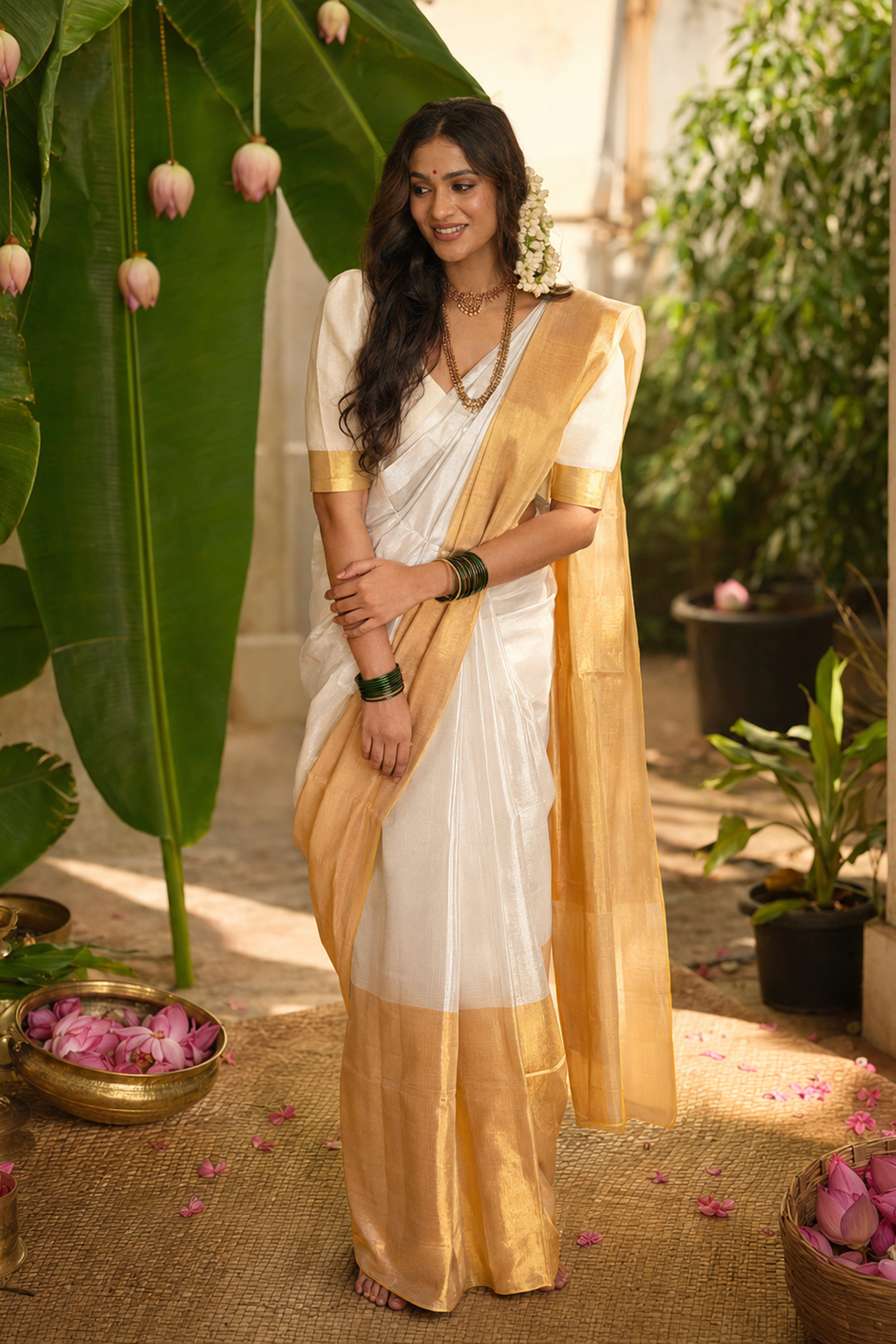 Kanakvarna saree