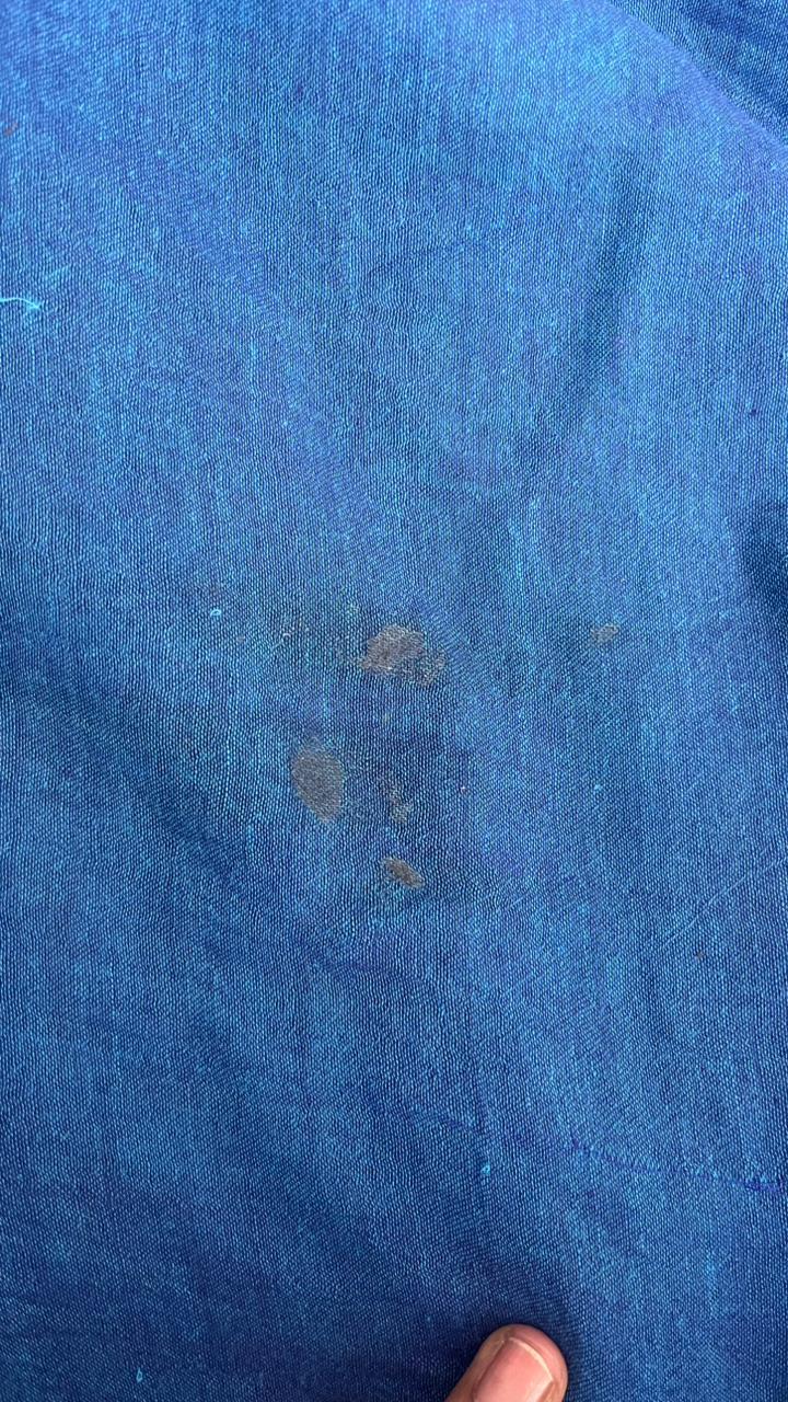 Ek Tamanna TLR-231 I Light blue mul cotton saree with minimal flaws