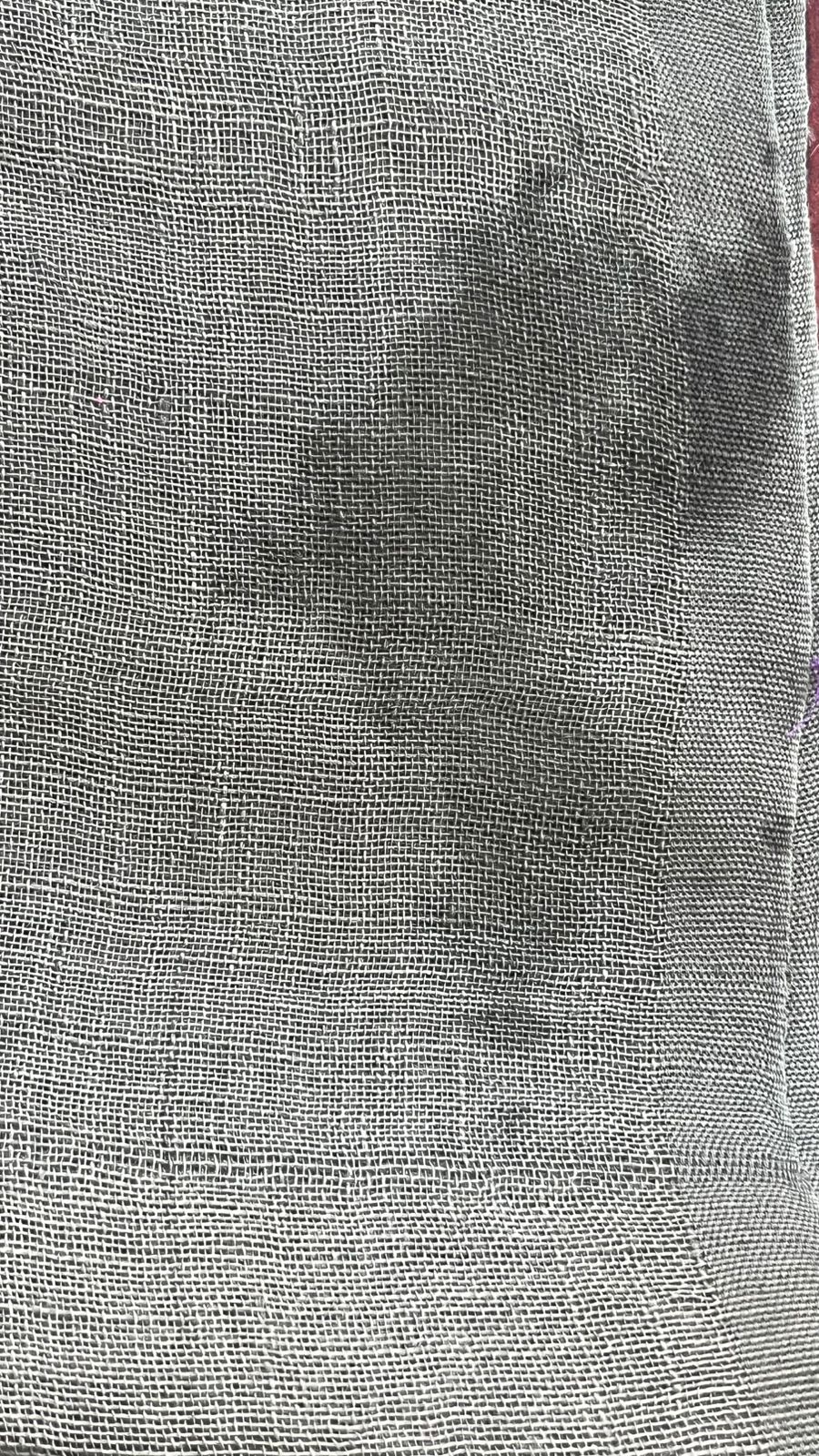 Rimjhim Saavan TLR-182 I Green Handloom Linen Saree With Minimal Flaws