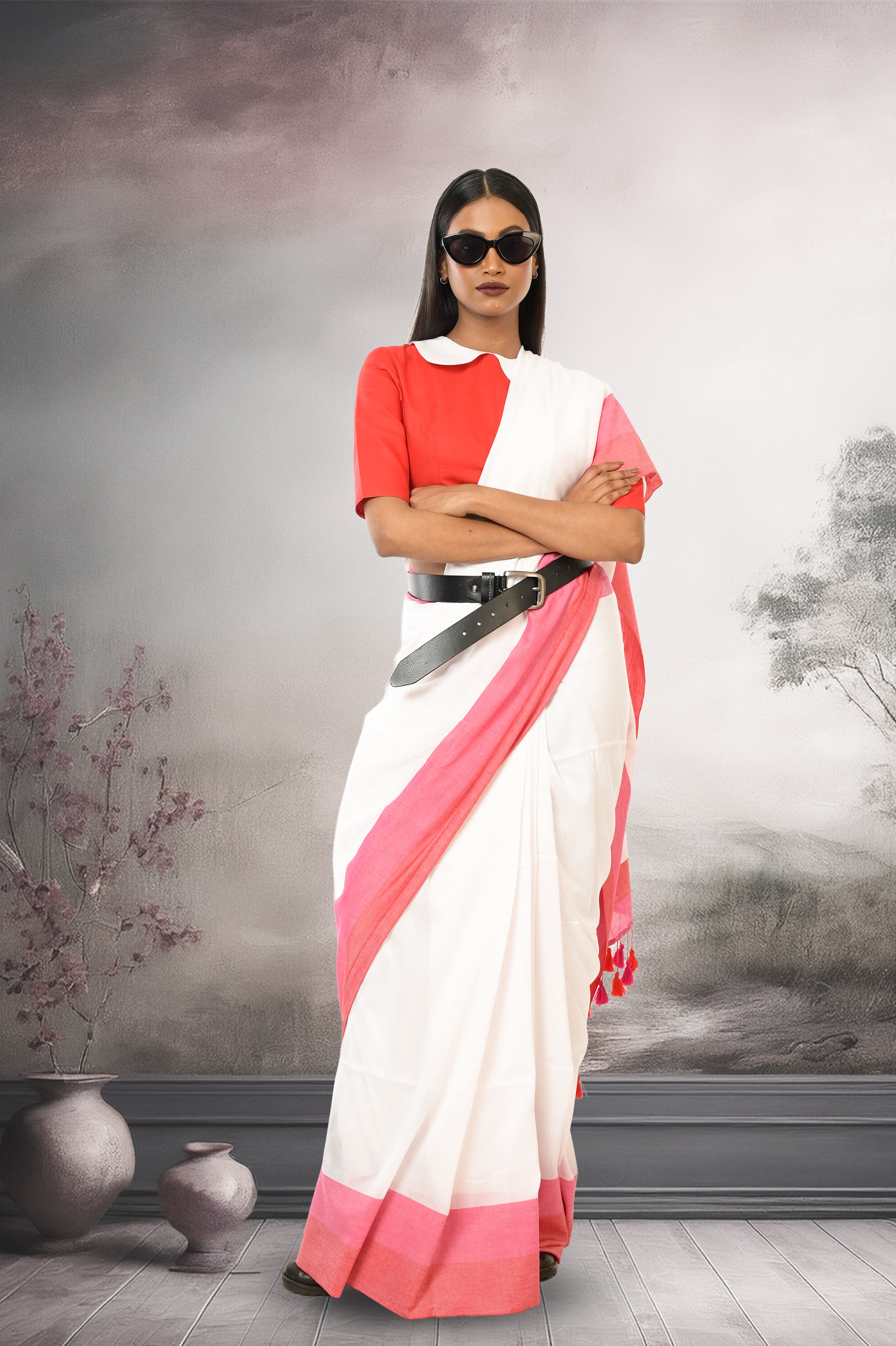 white -cotton-formal-wear-saree