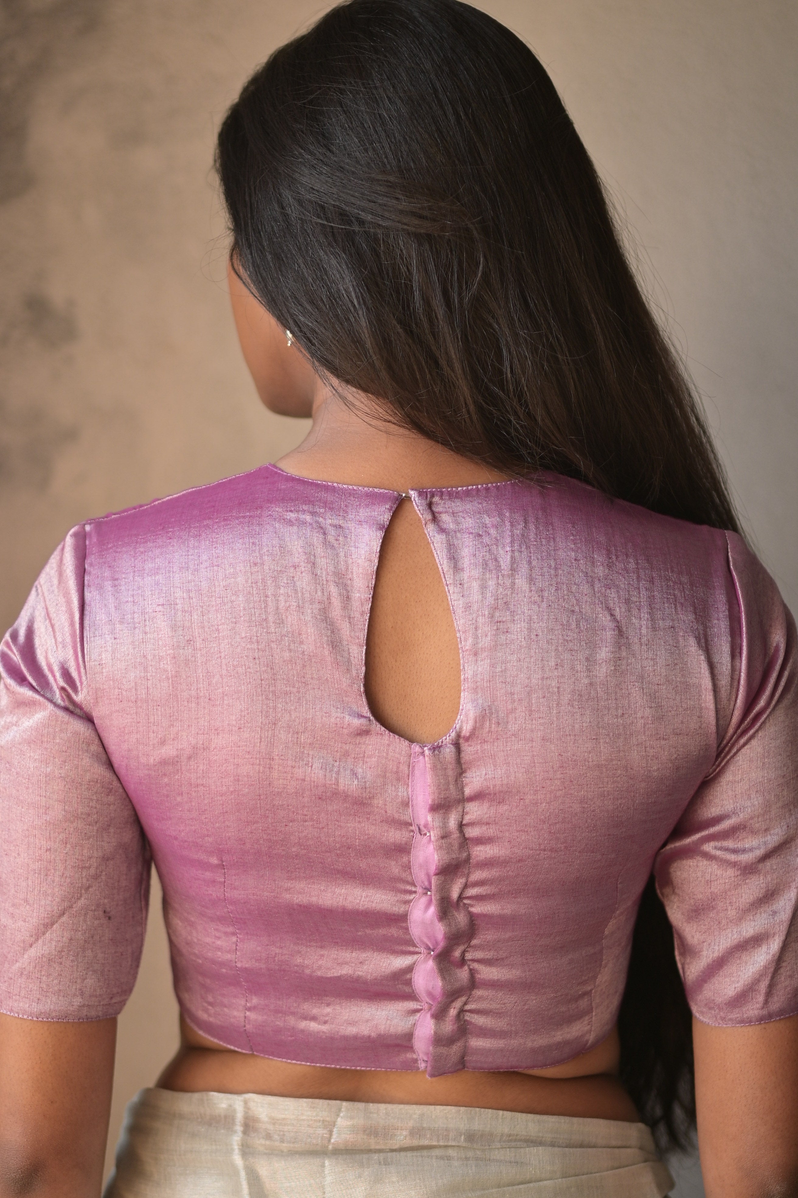 Lavender Shine + Lavender queen saree blouse combo