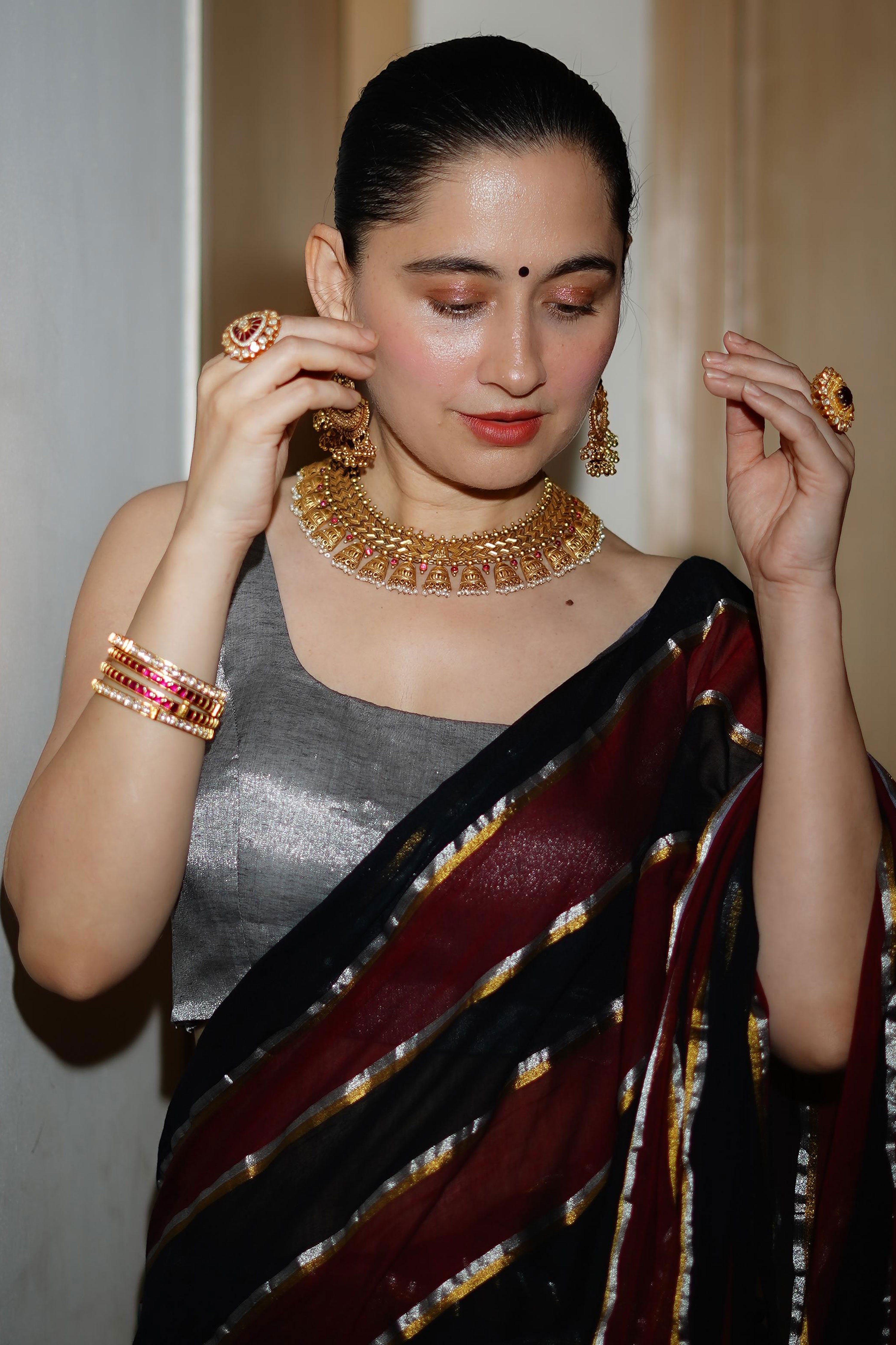 Sanjeeda Shaikh in our Kaashni Saree