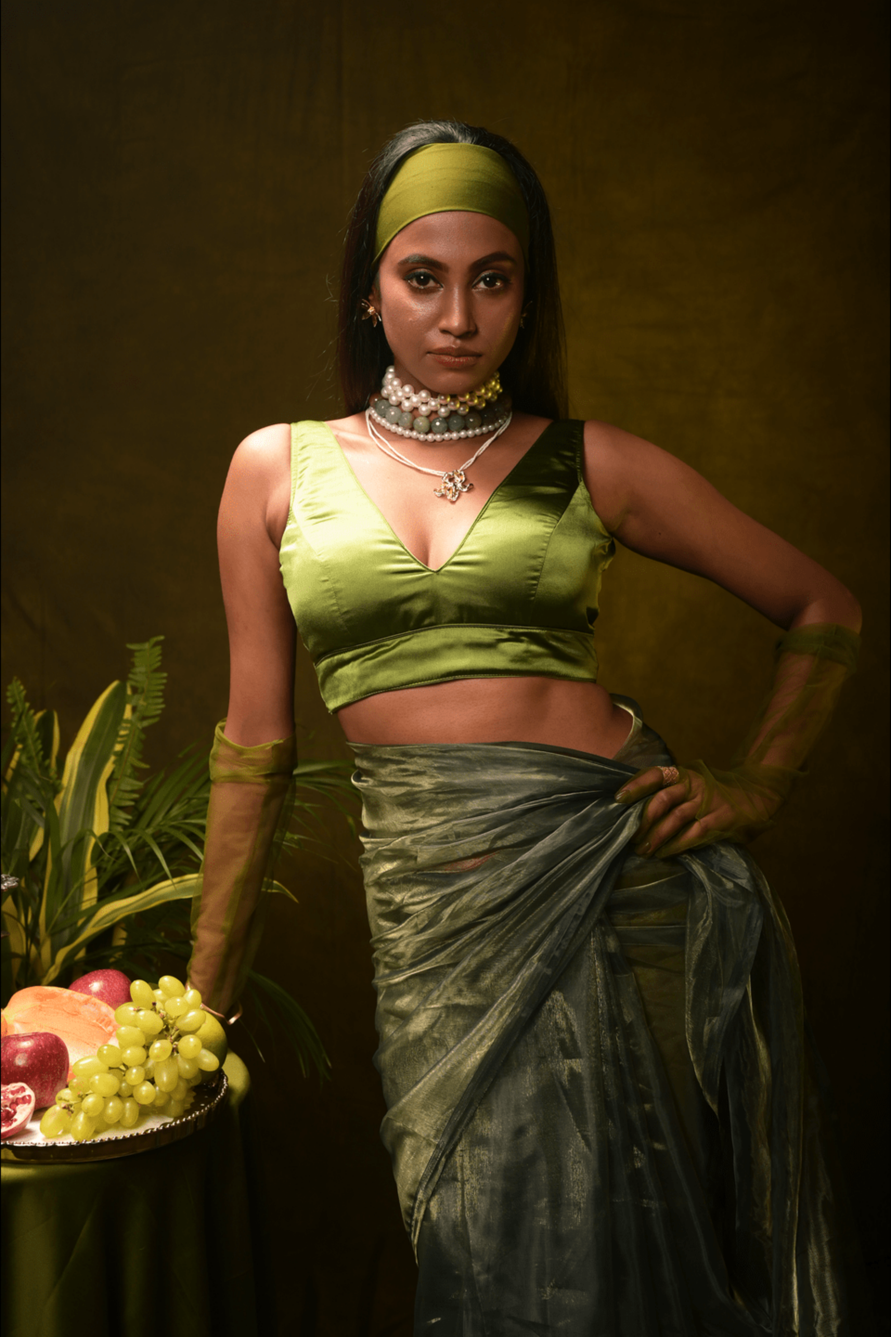 green-satin-sleeveess-designer-blouse