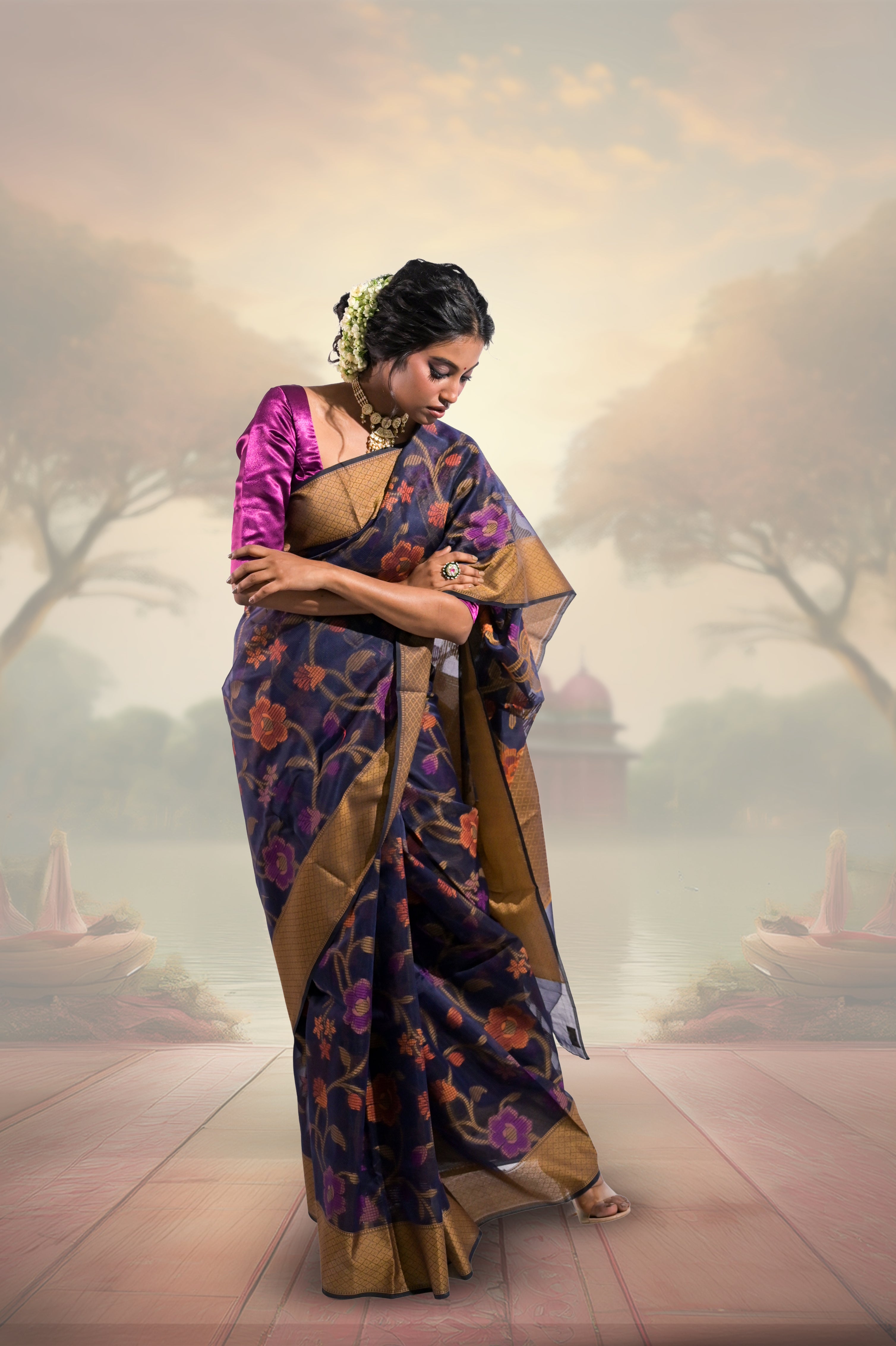 handloom-cotton-jamdani-saree-with-floral-motifs