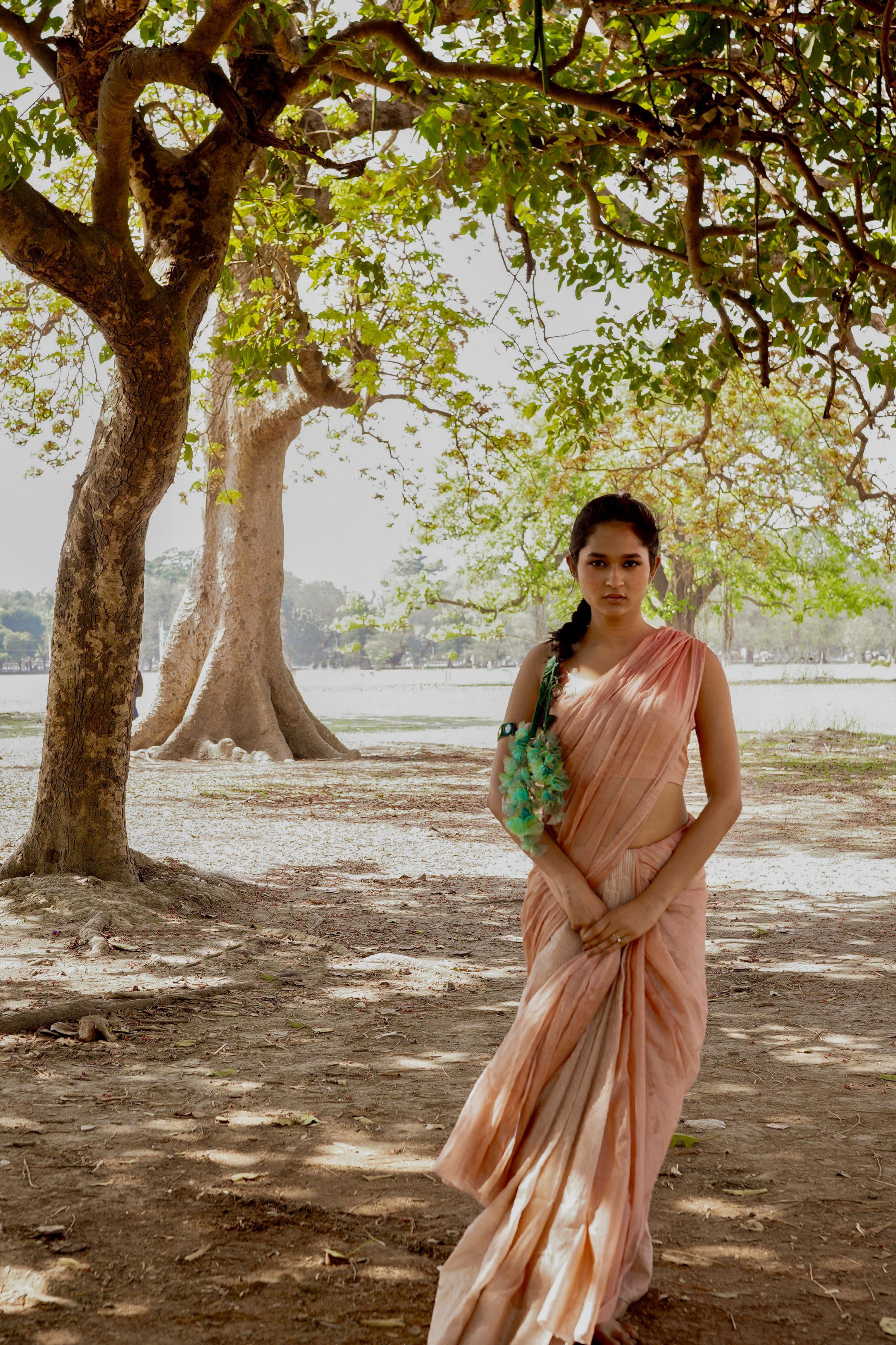 handloom-peach-cotton-silk-saree