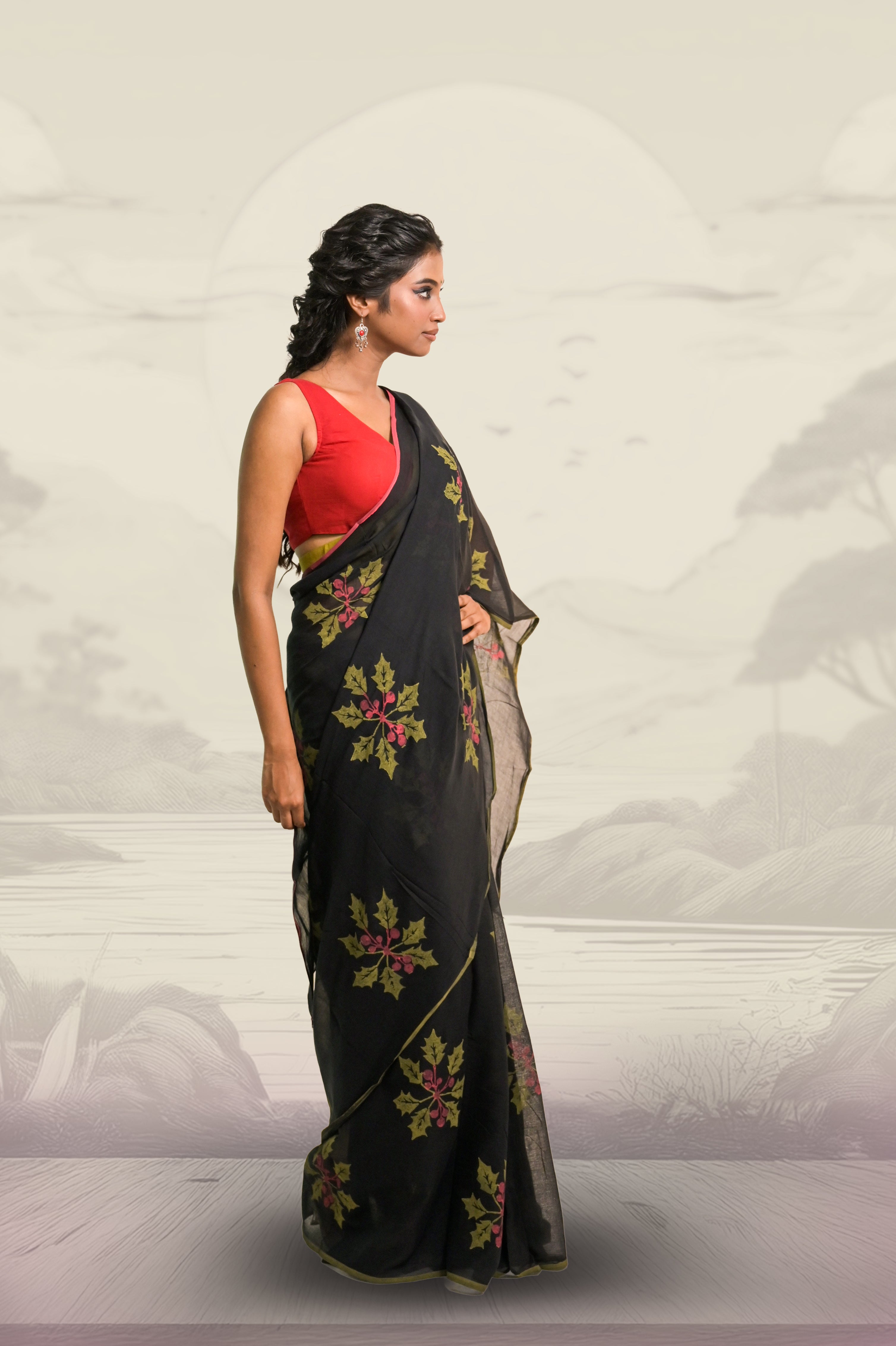 handwoven-black-coloured-cotton-saree