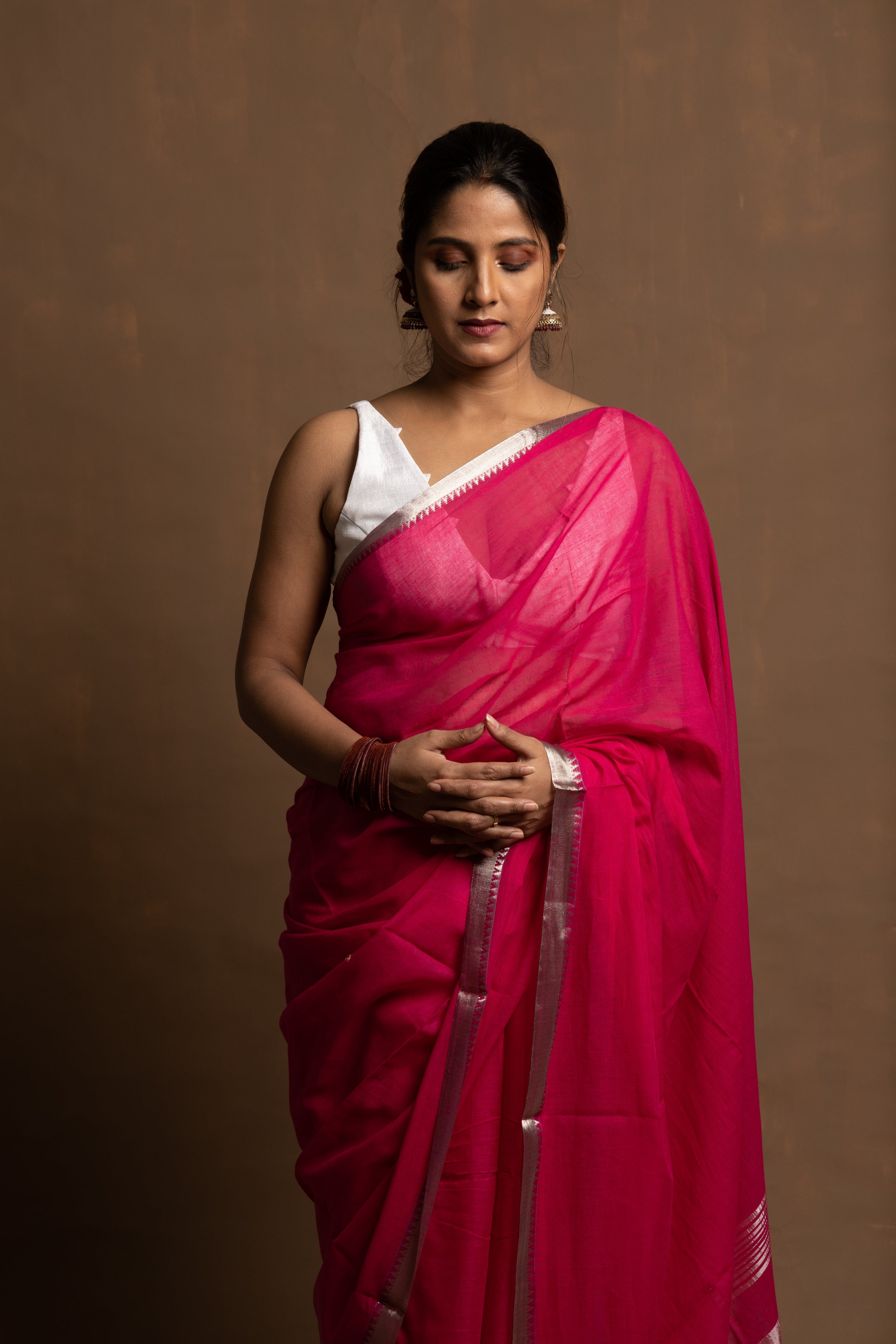 pink-colour-cotton-saree