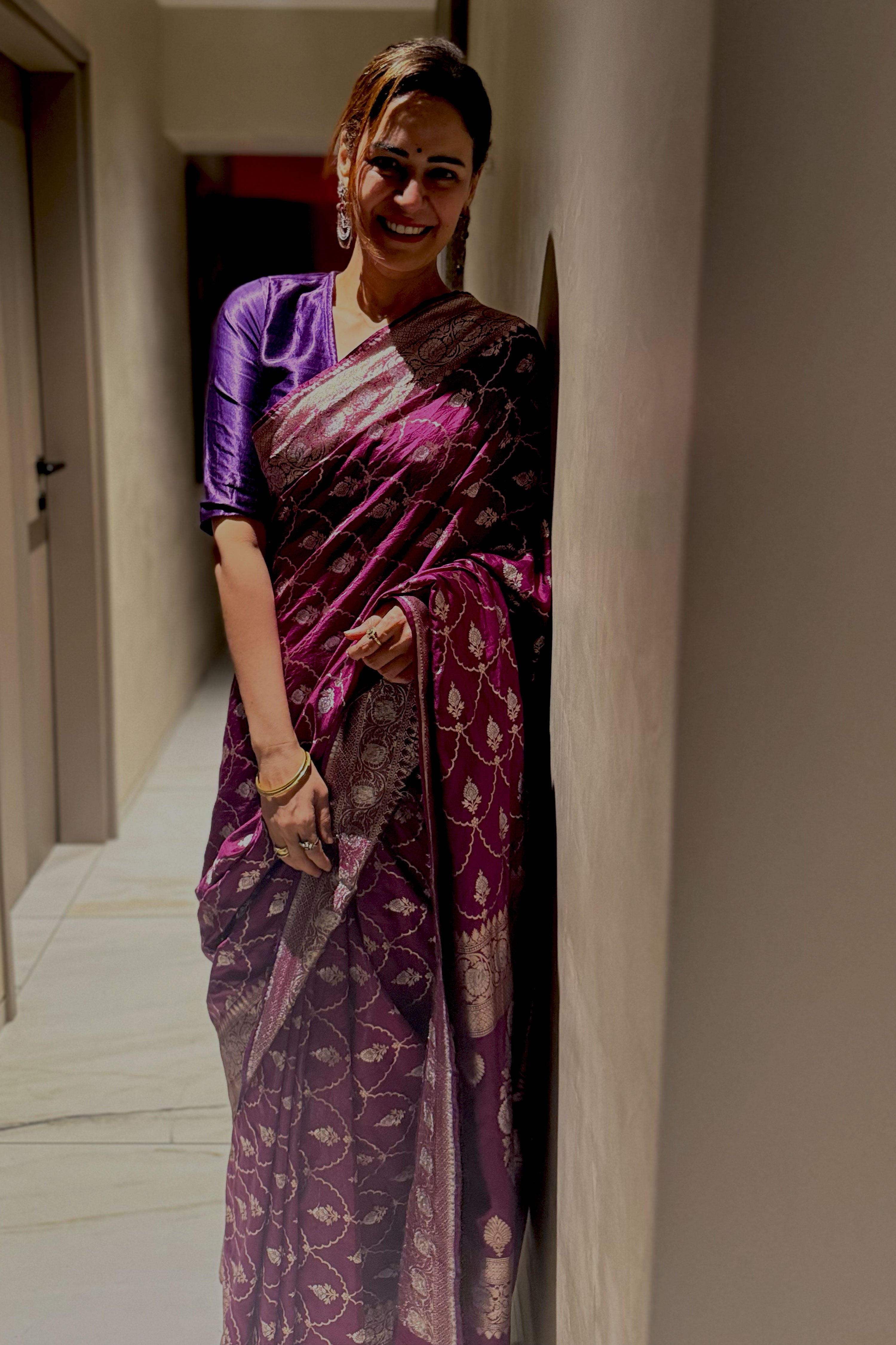 Mona Singh in our Rangmaalika Saree