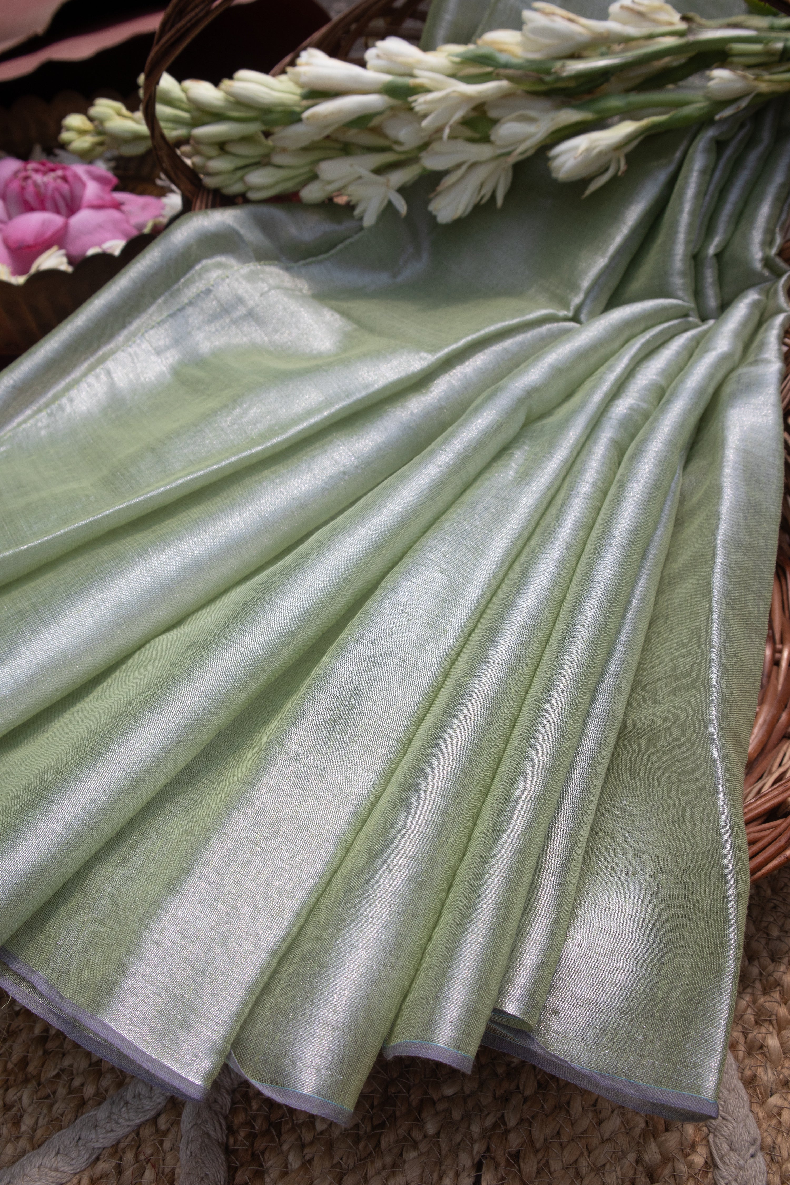 neon-green-handloom-tissue-fabric