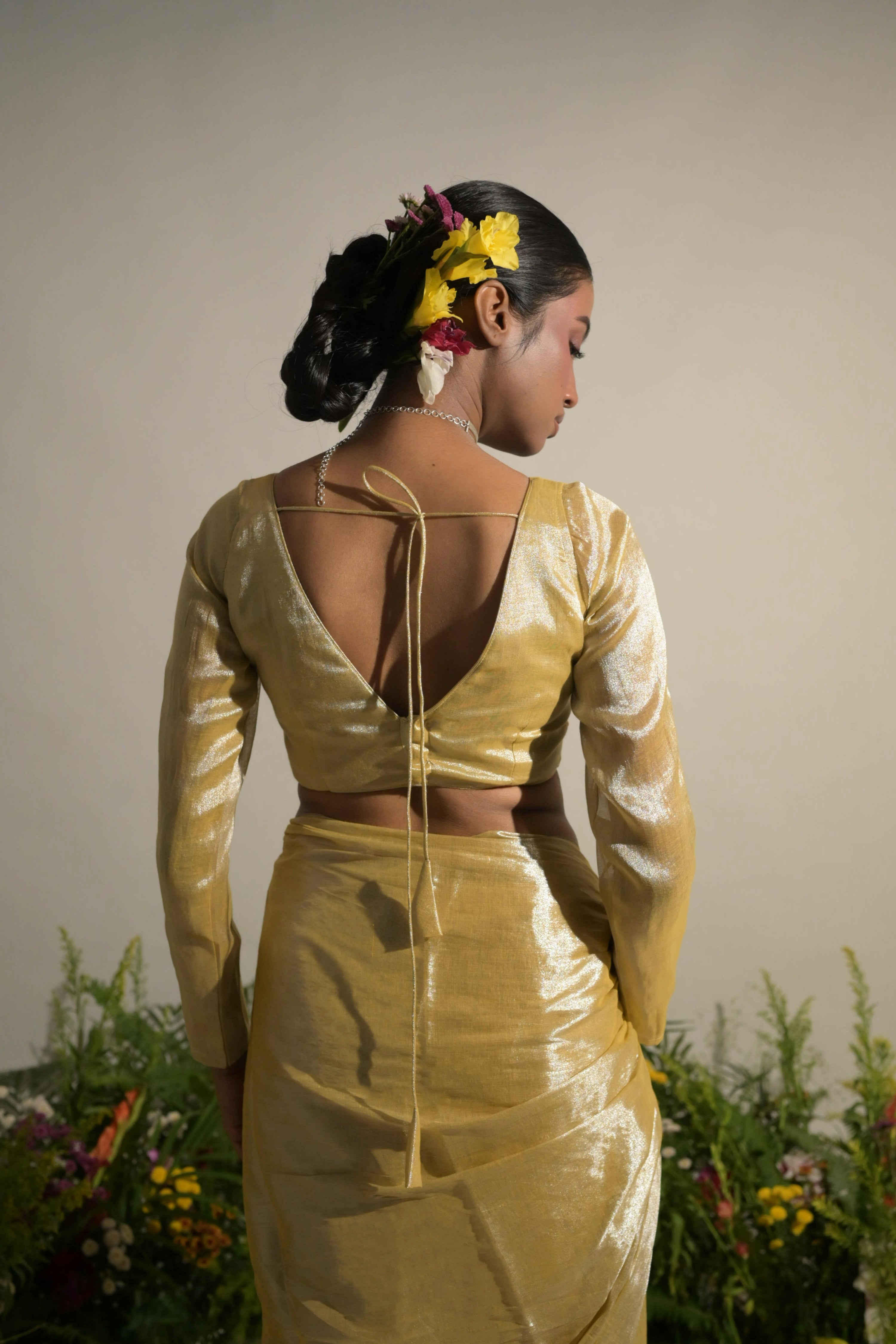 neon-yellow-full-sleeves-tissue-blouse