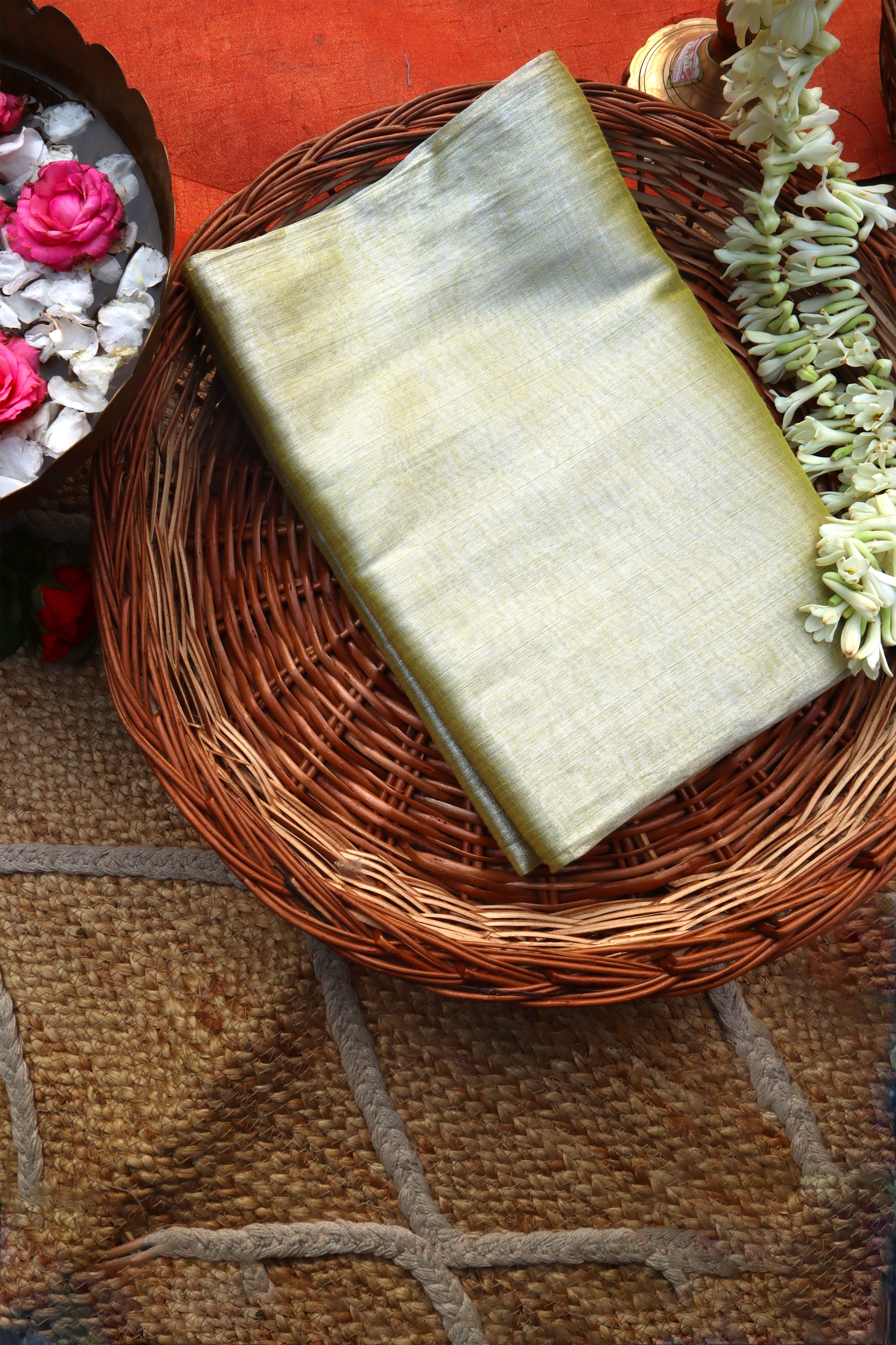 olive -green-handwoven-tissue-fabric