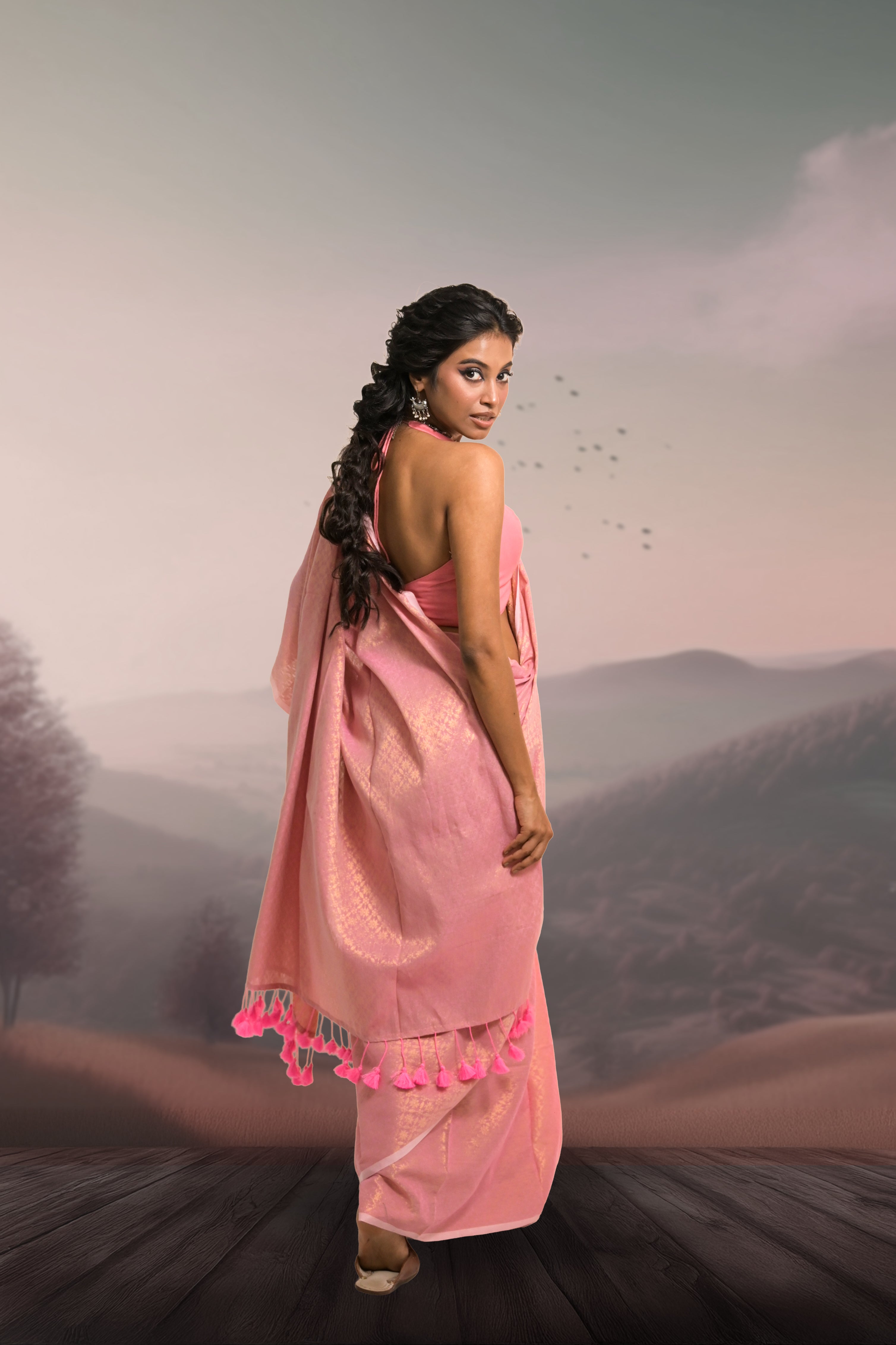 pink-gold-dual-tone-brocade-saree