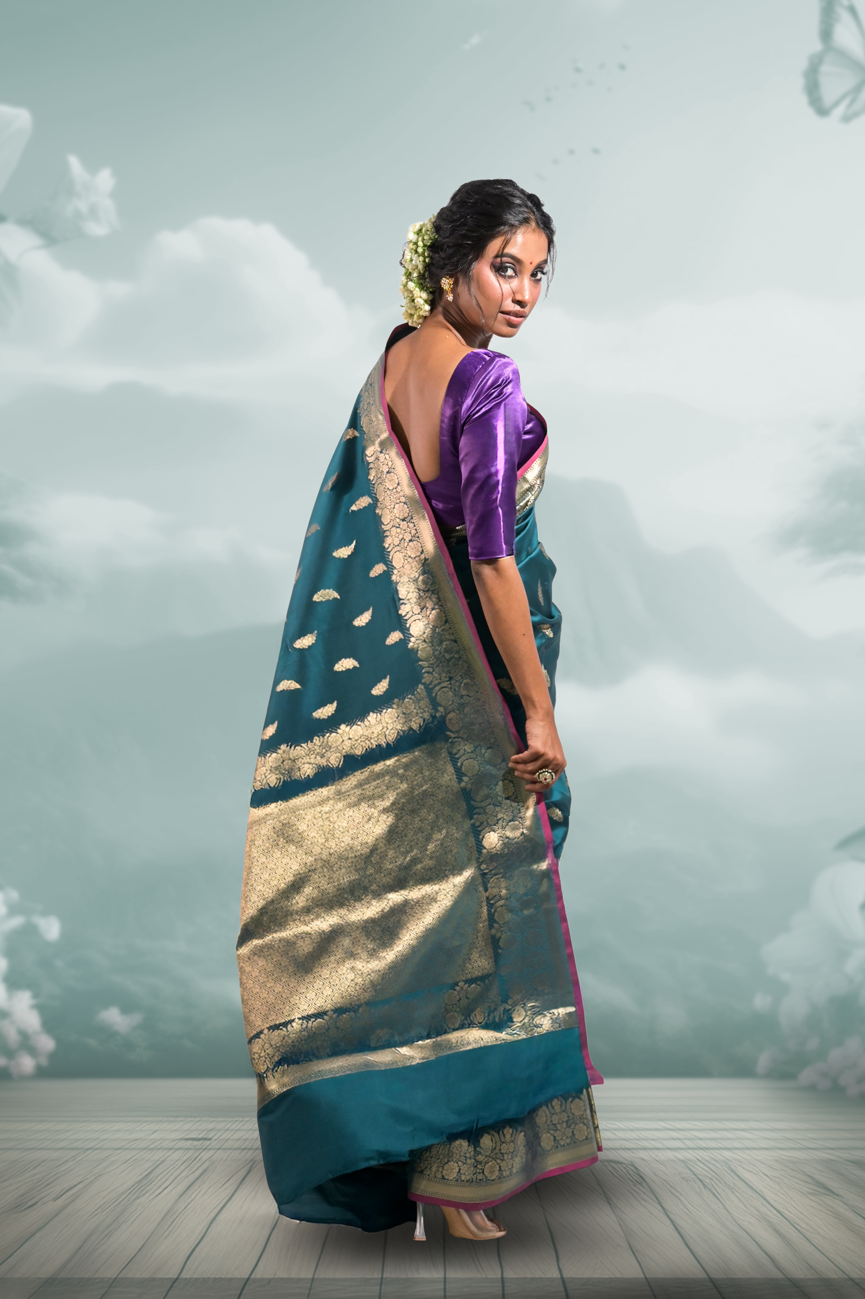 rama-green-banarasi-saree