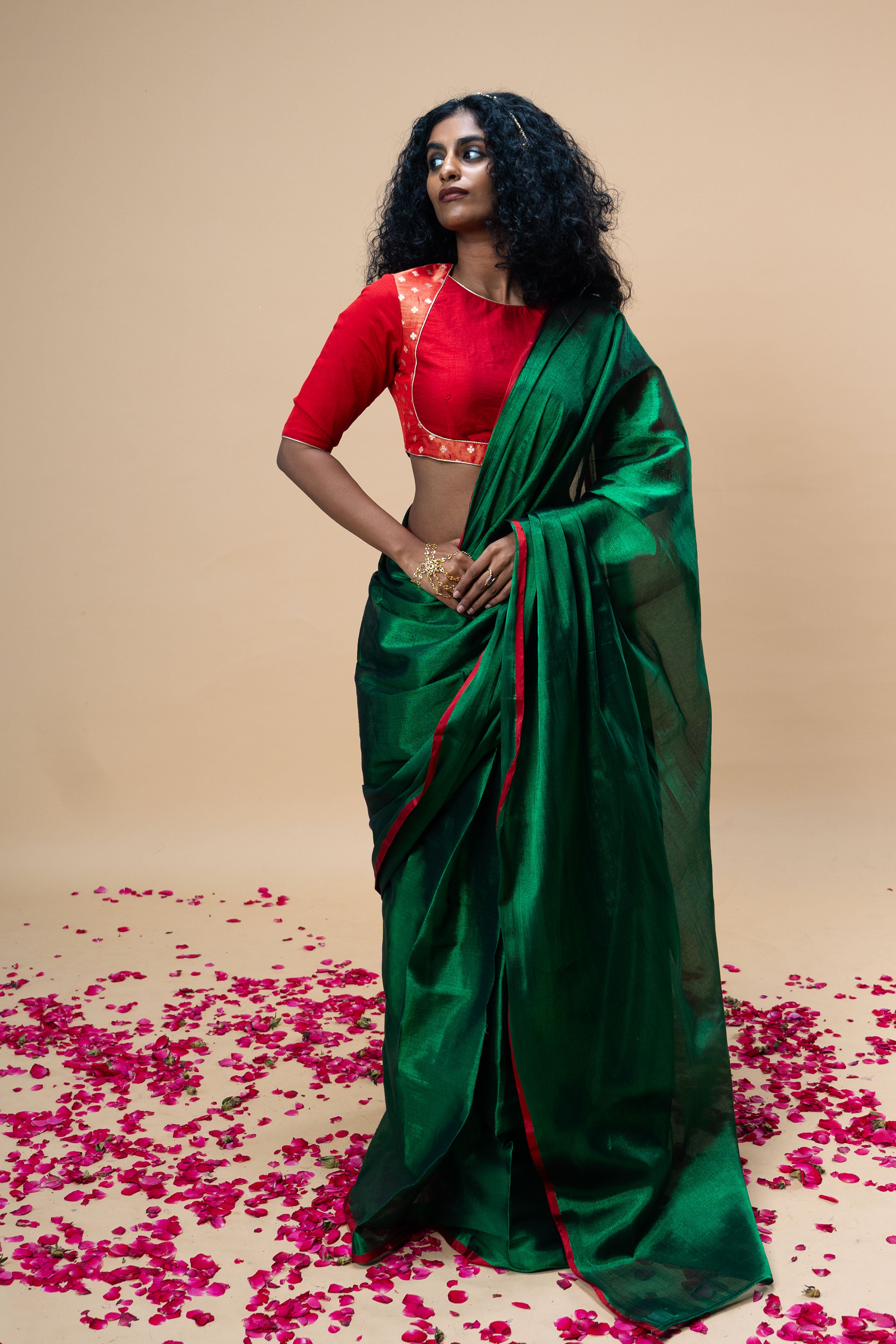 red-bordered-handloom-green-coloured-tissue-saree
