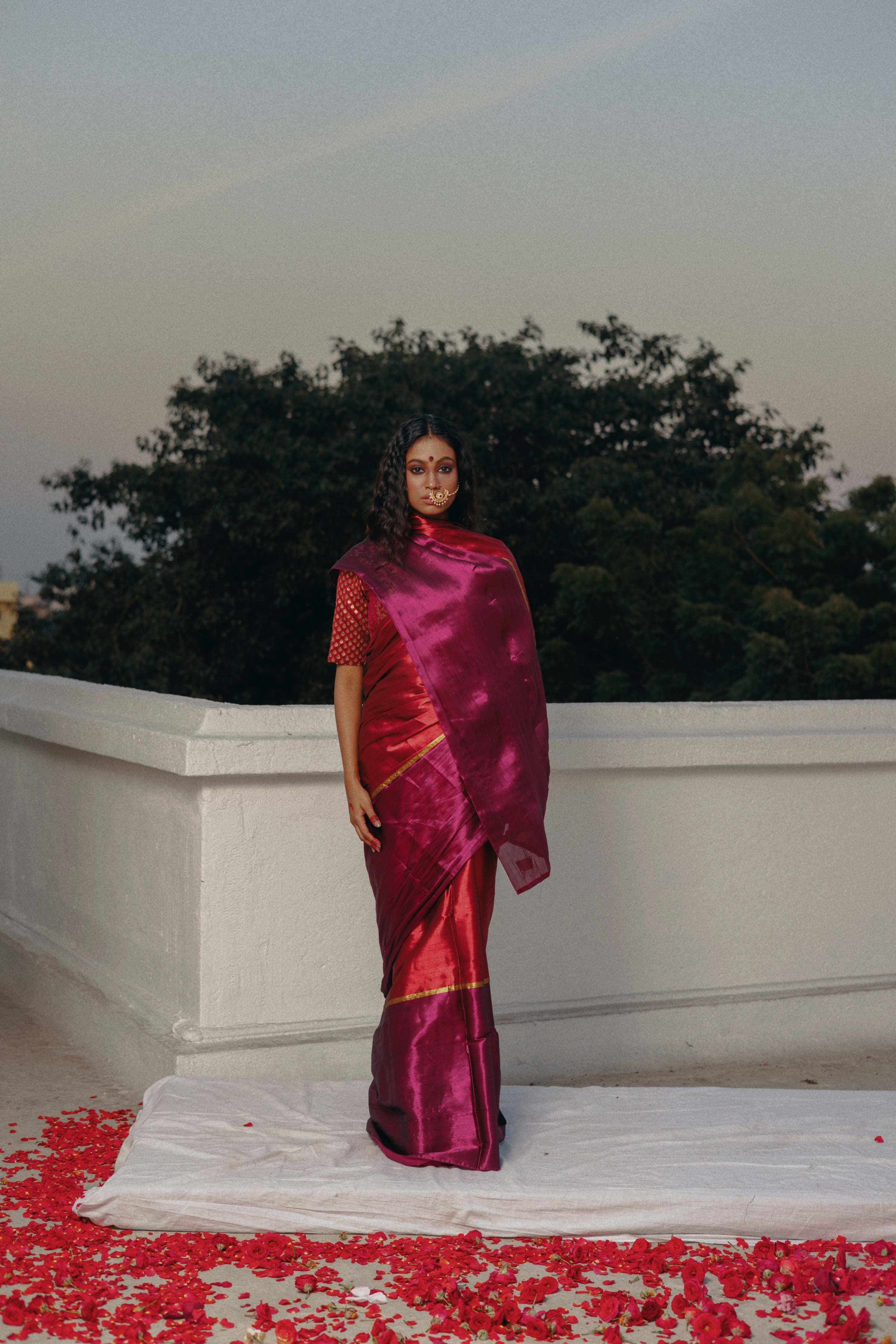 red-tissue-saree-with-purple-border