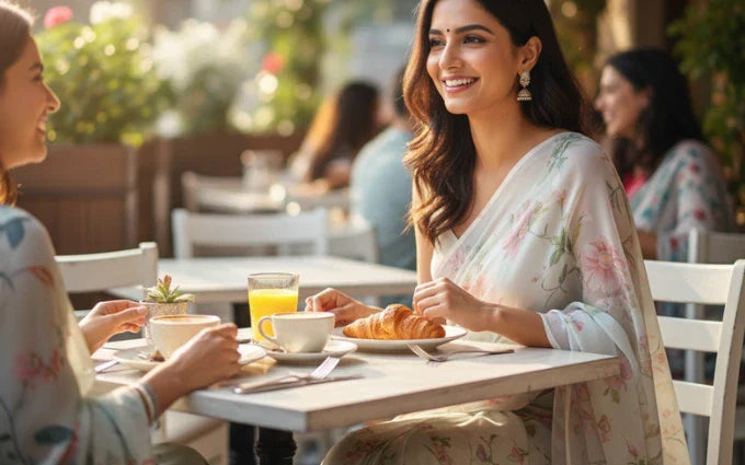 Brunch in a Saree? Why Not! Styling Ultimate Guide of Casual Saree