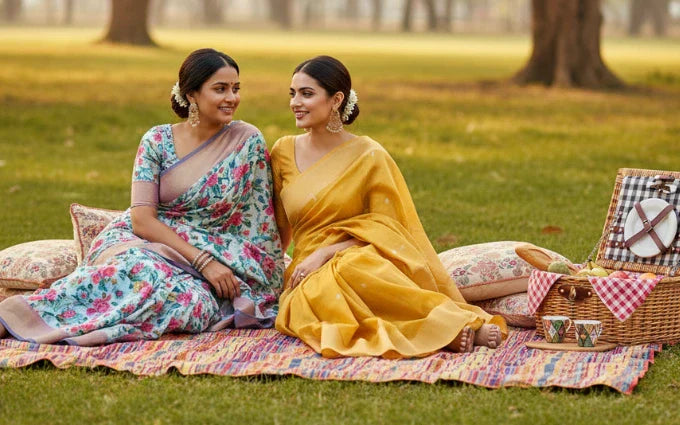 Picnic-Perfect Sarees for the Outdoors