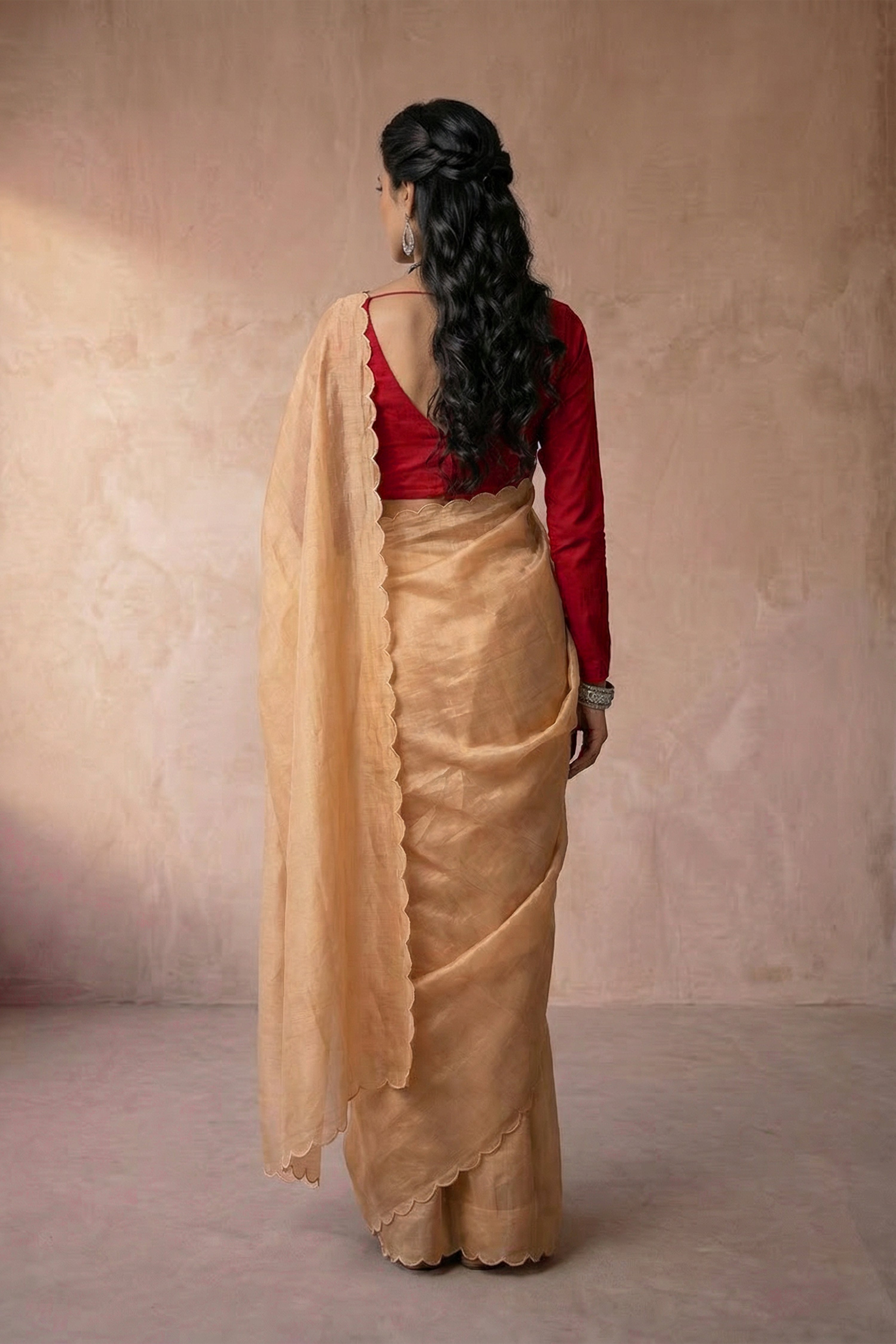 Goldilocks Garden saree