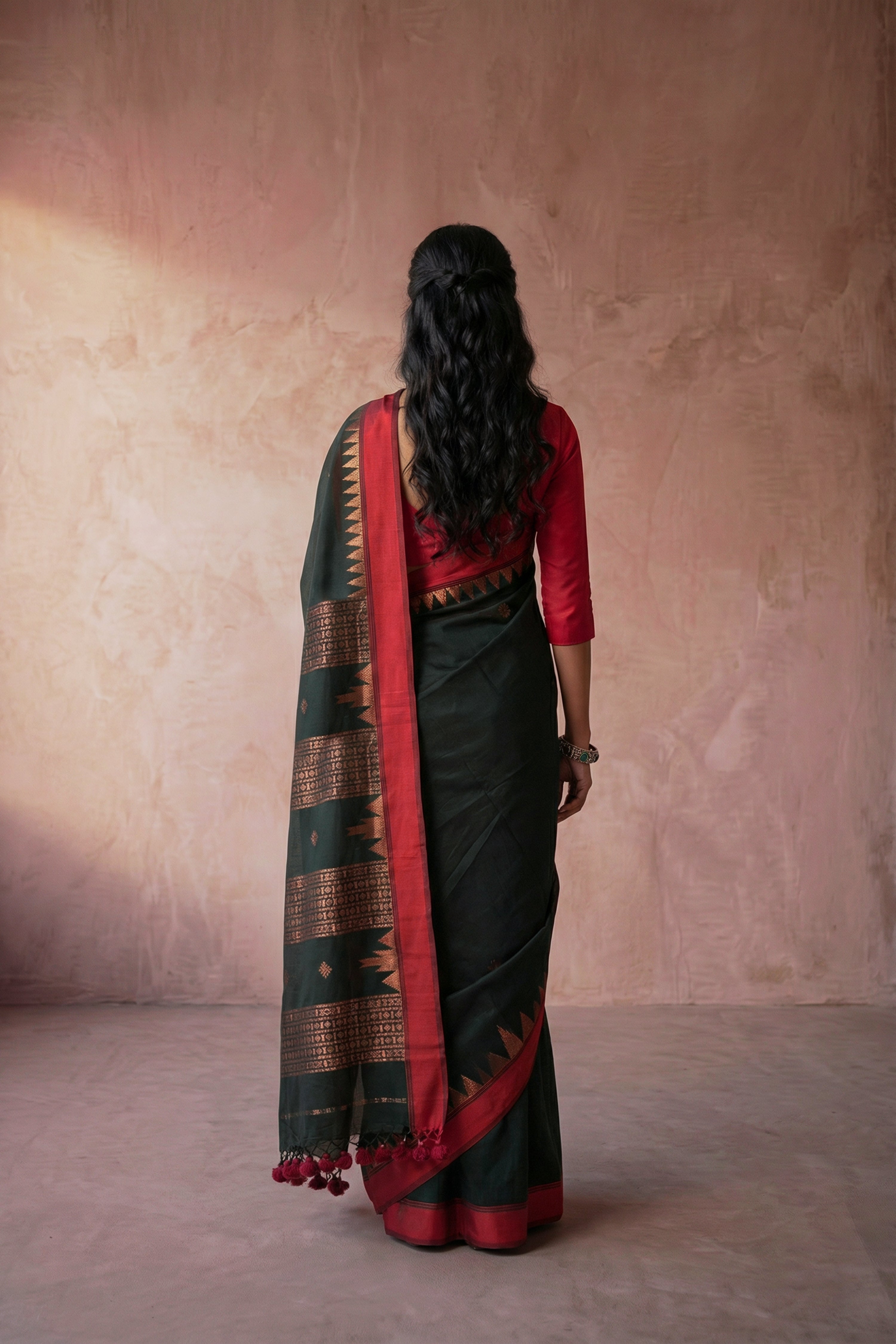 Molten Copper Dream saree