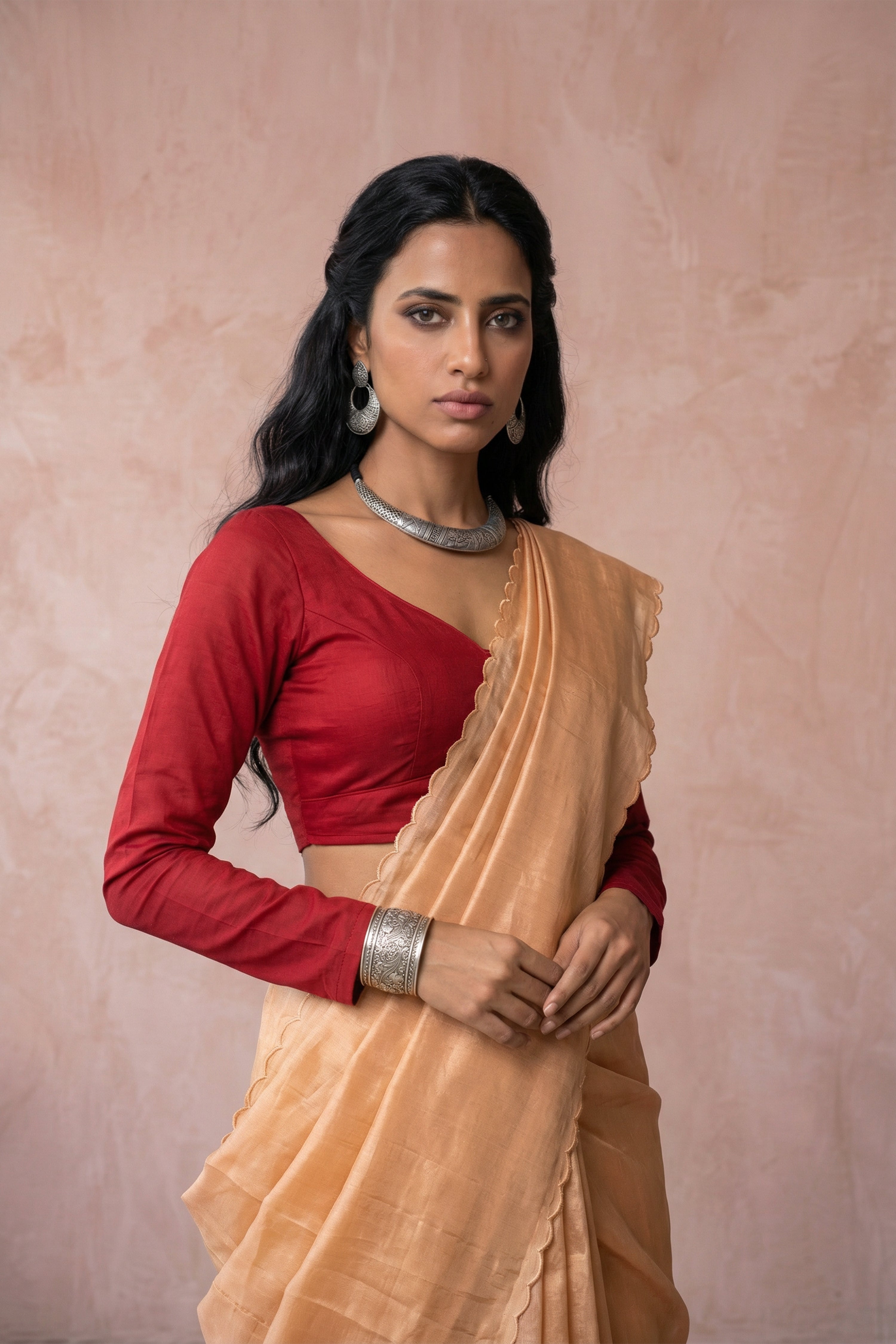Goldilocks Garden saree