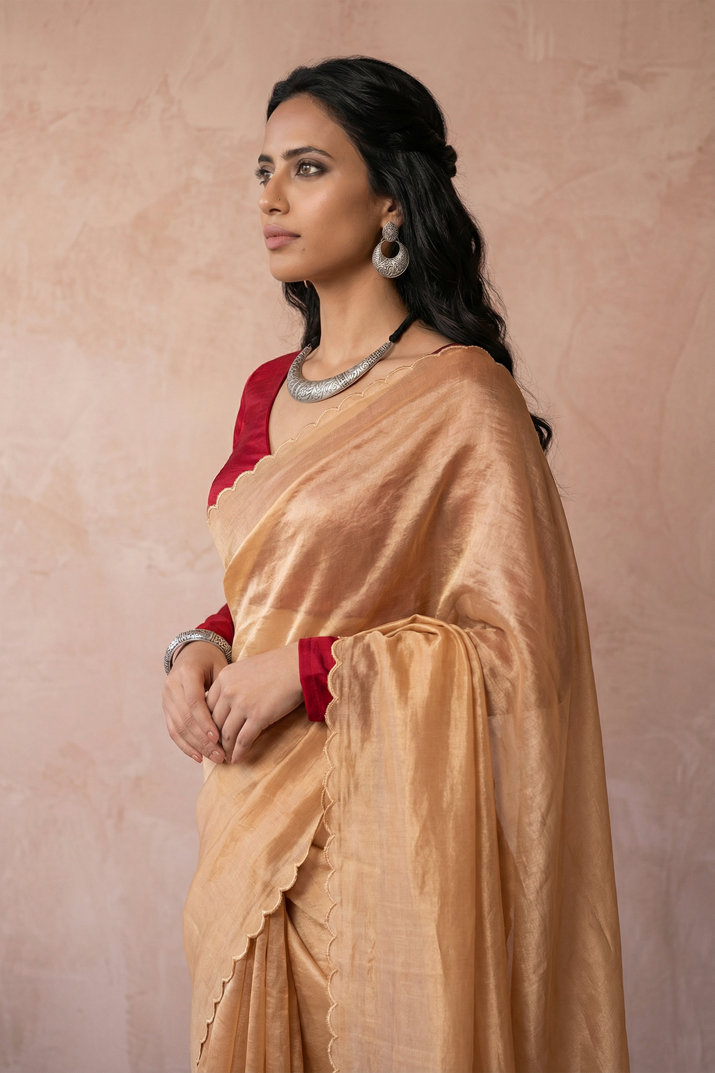 Goldilocks Garden saree