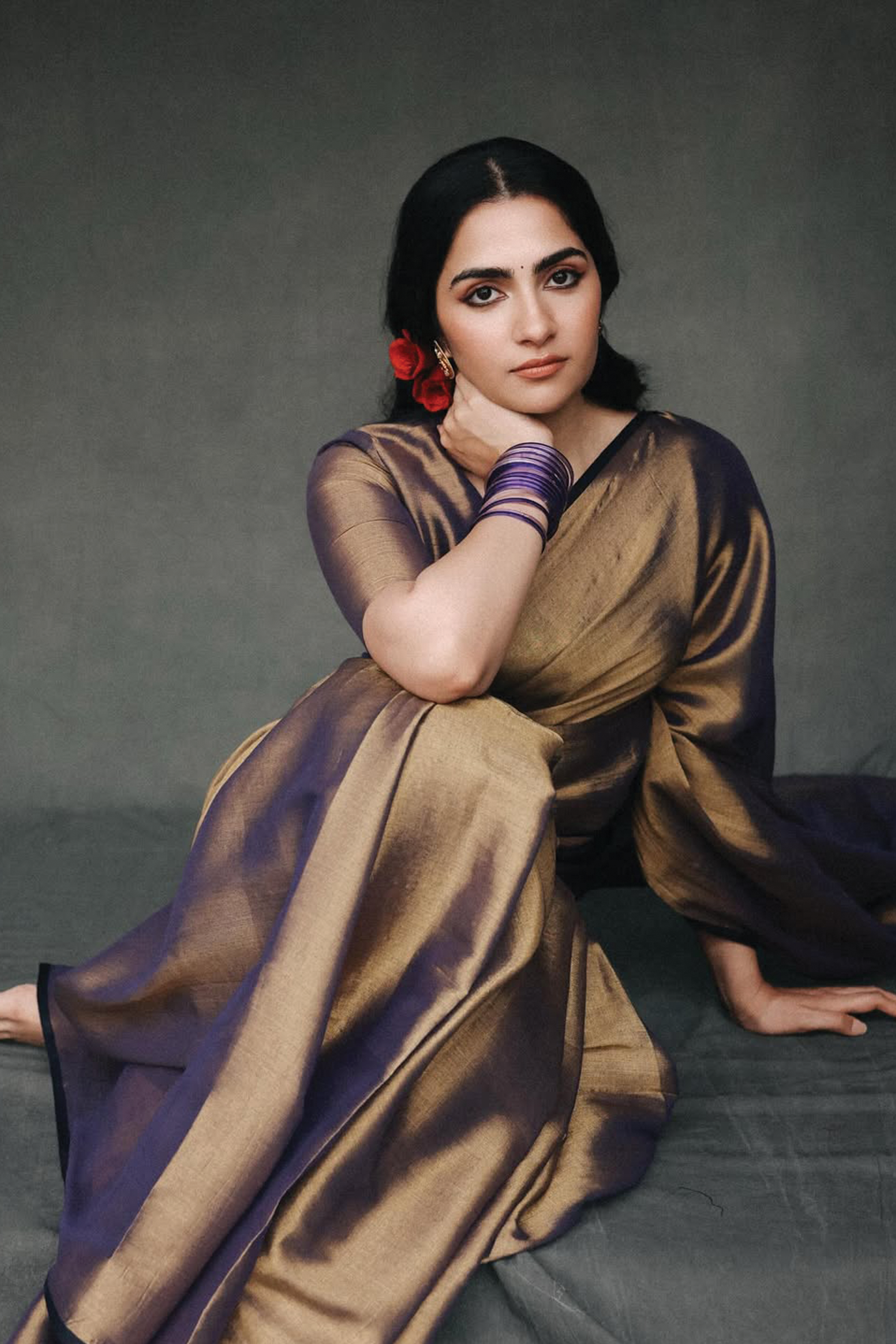 Rukmini Vasanth in our Alpadma Saree