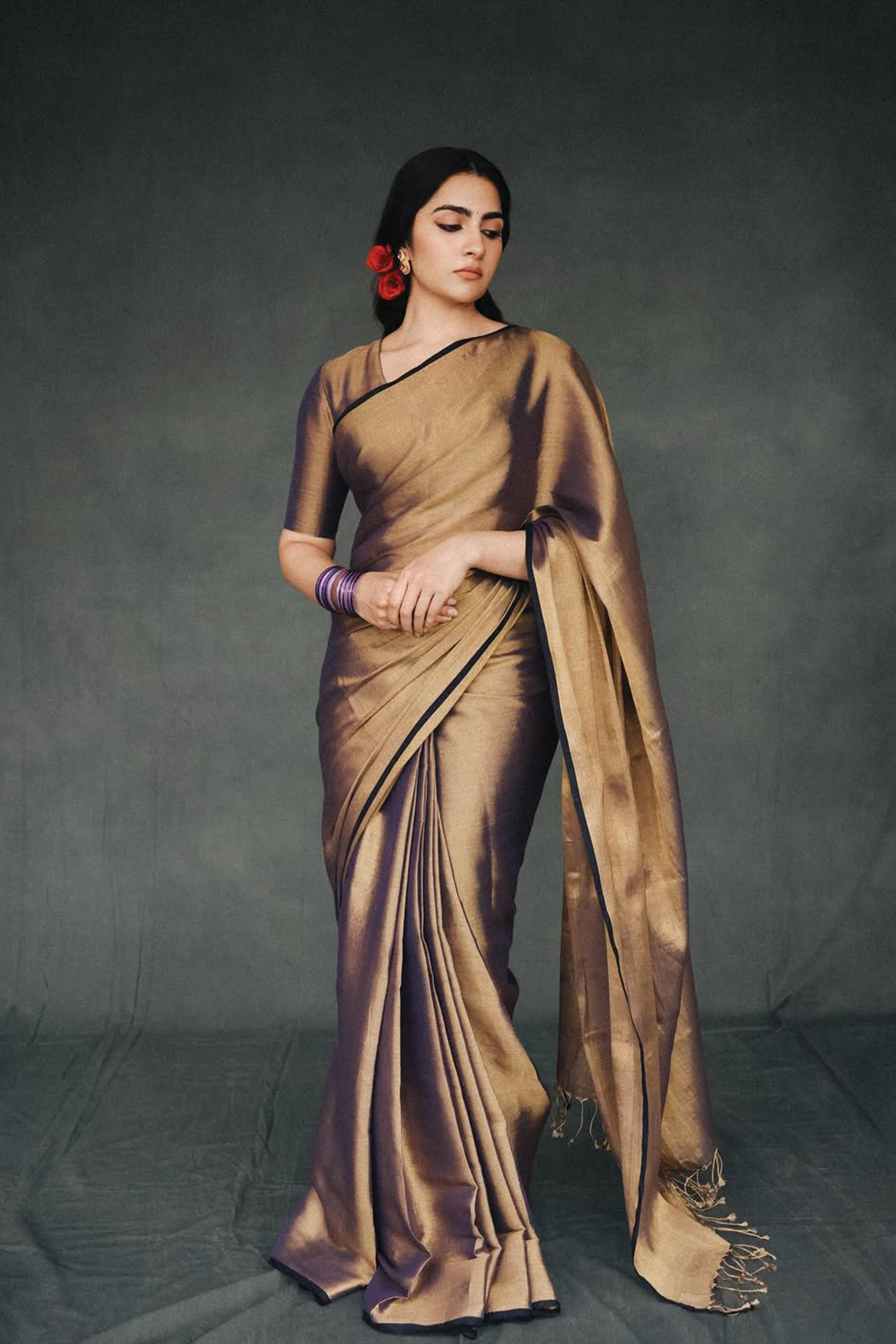 Rukmini Vasanth in our Alpadma Saree