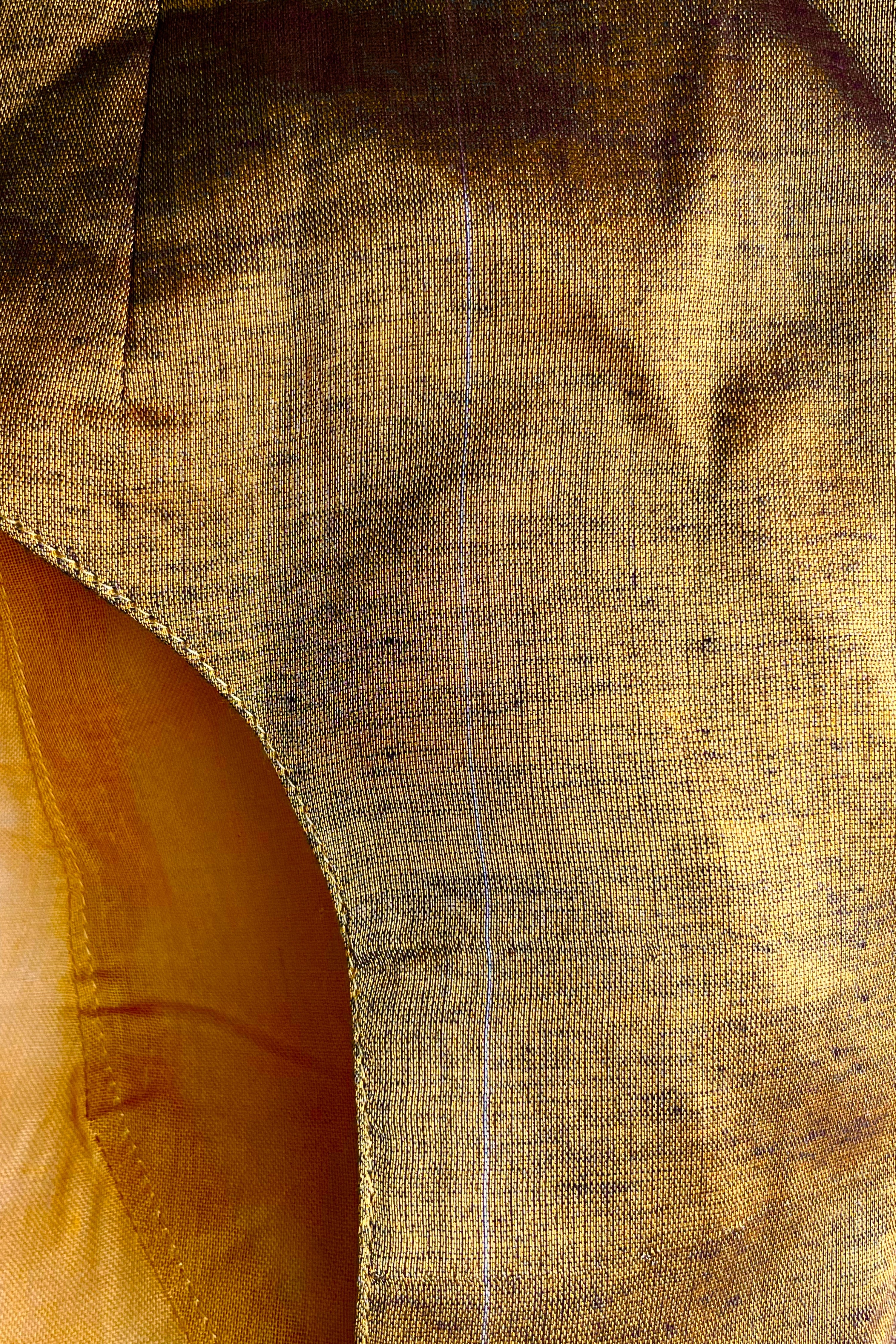 Sona TLR-102 I Gold Tissue Designer Blouse with minimal flaws