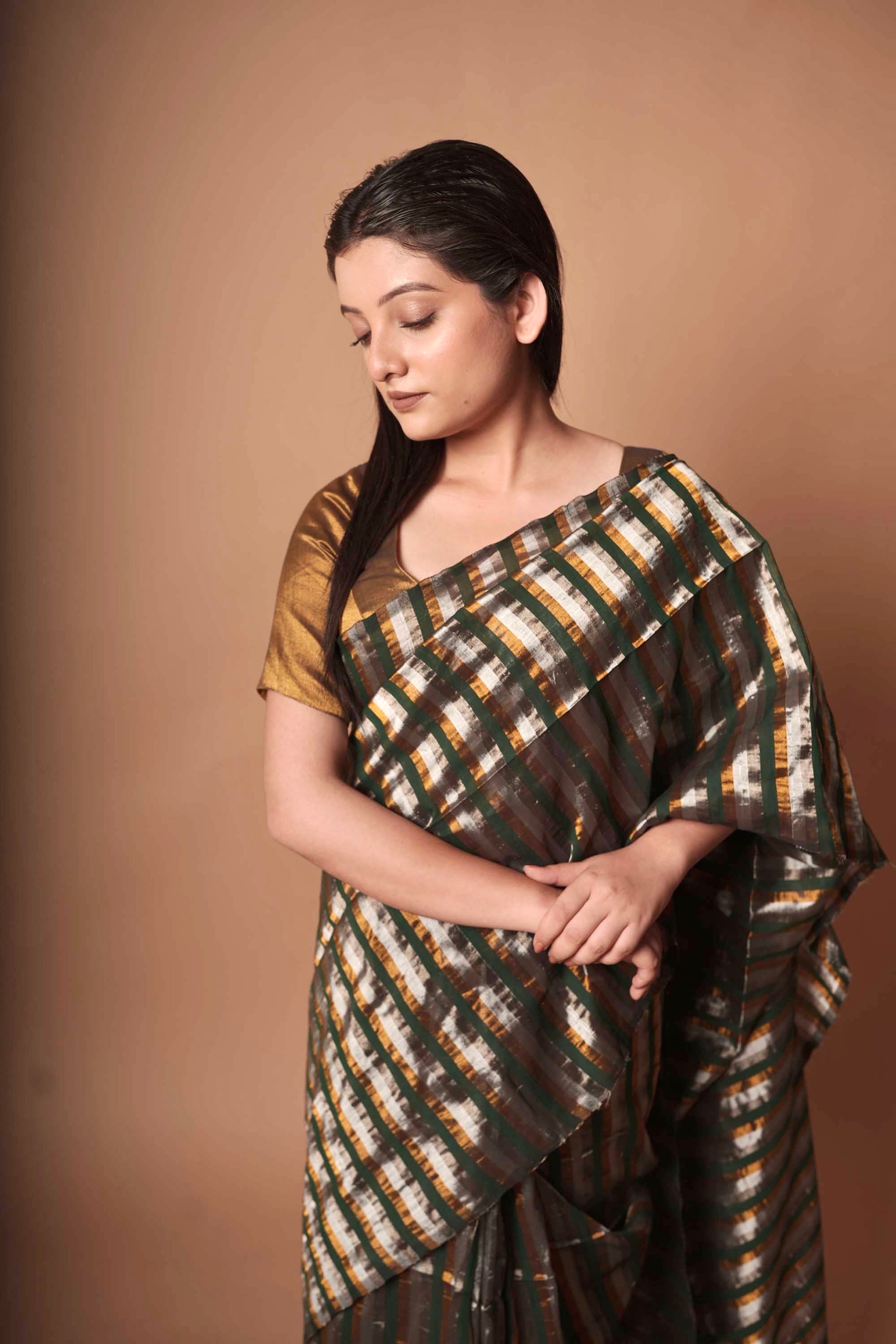 Rekha I Multicolour Handloom Cotton Saree