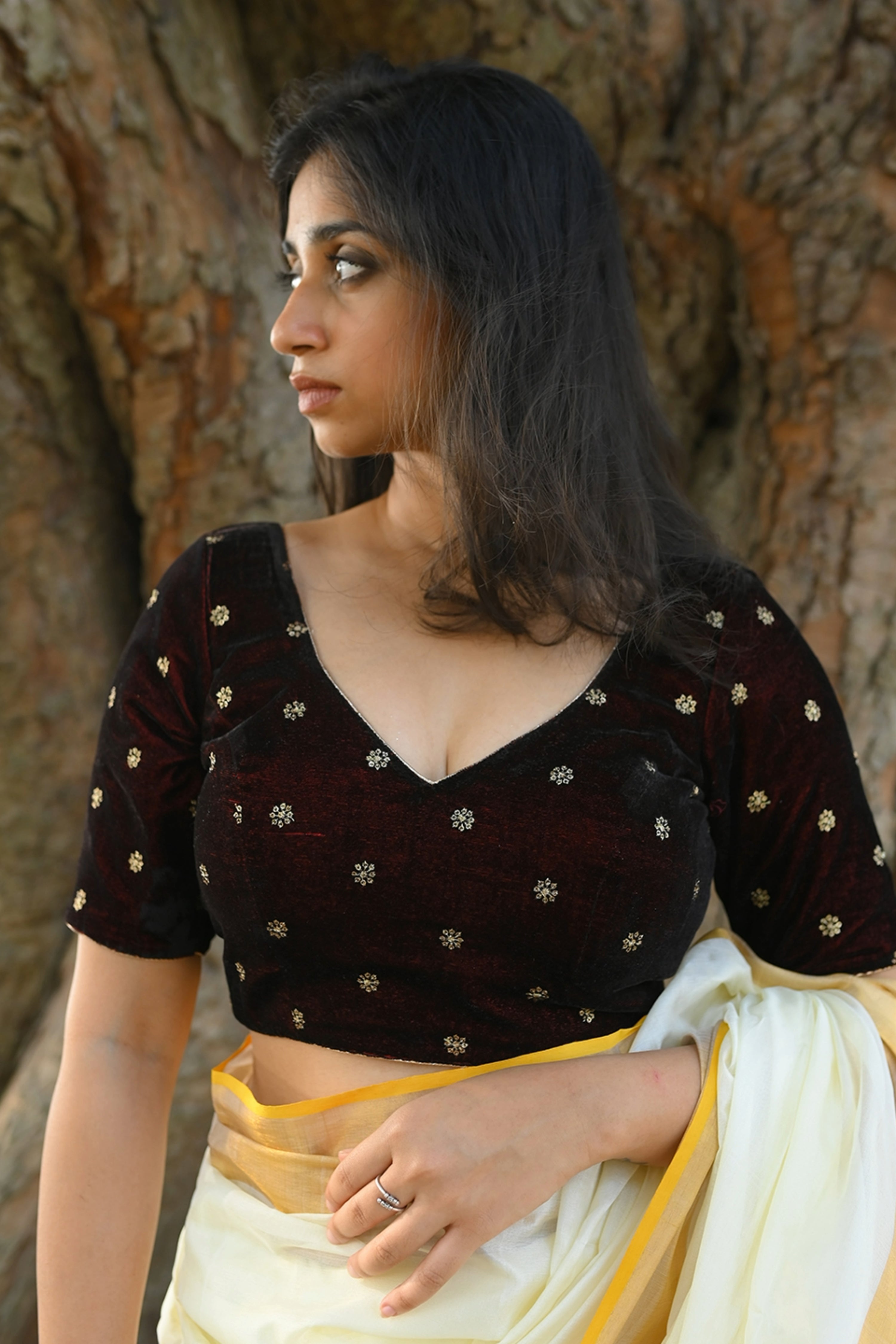 maroon-velvet-sweet-heart-neck-blouse