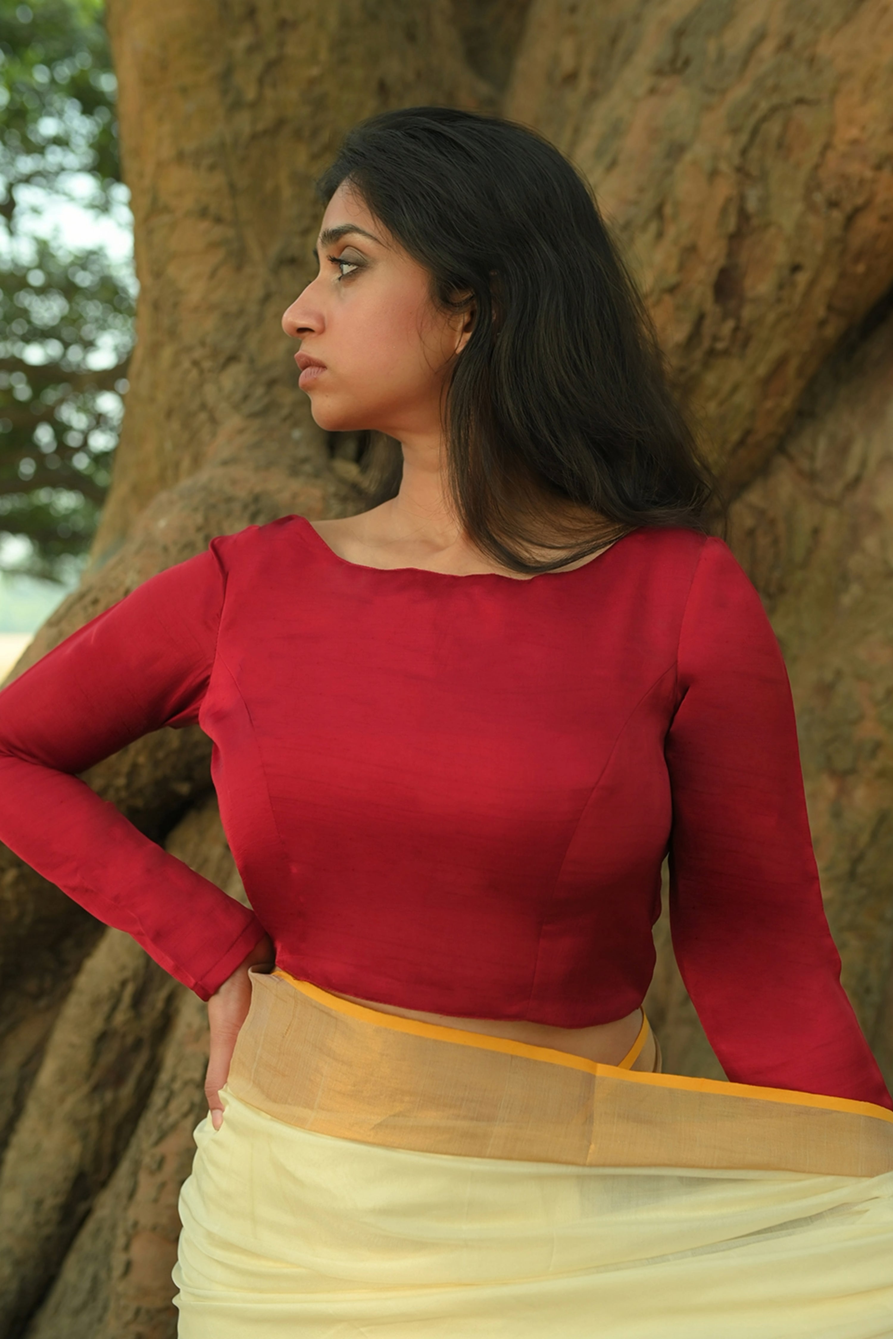 maroon-full-sleeves-blouse