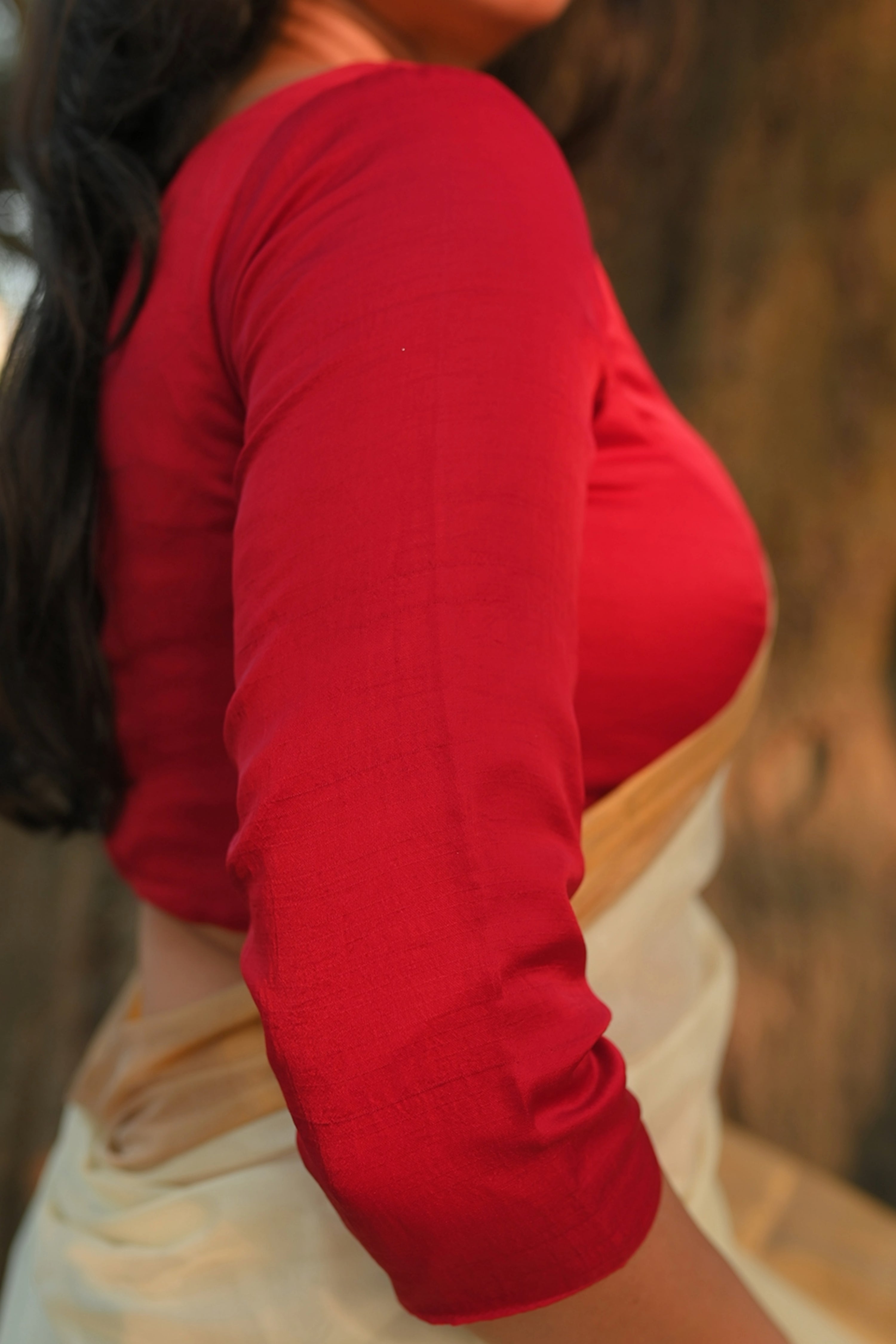 red-3-quarter-blouse