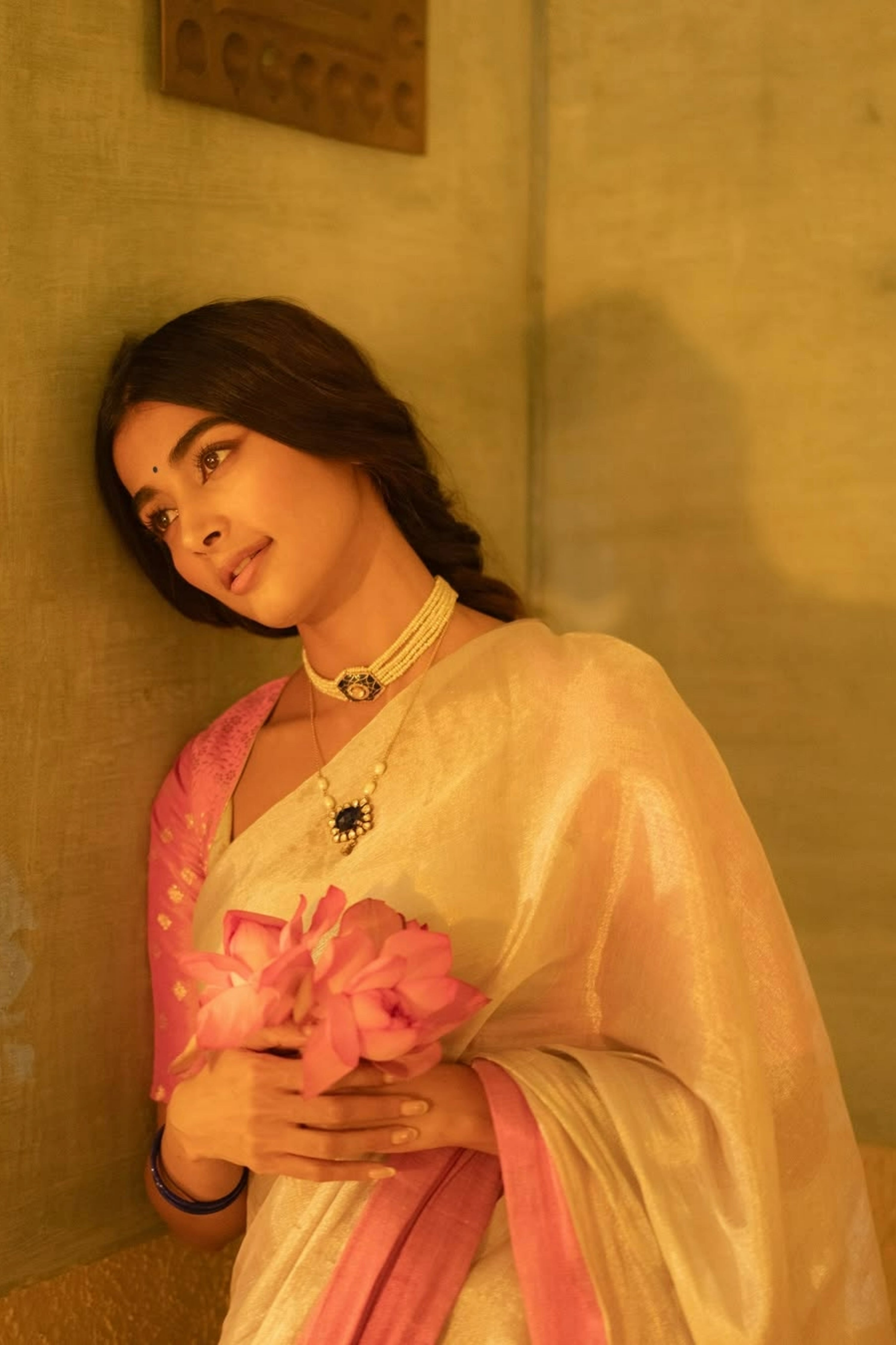 Pooja Hegde in Our Sugandha Saree