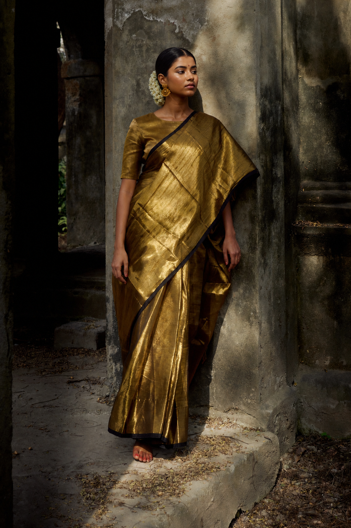 Golden Tissue Silk Saree