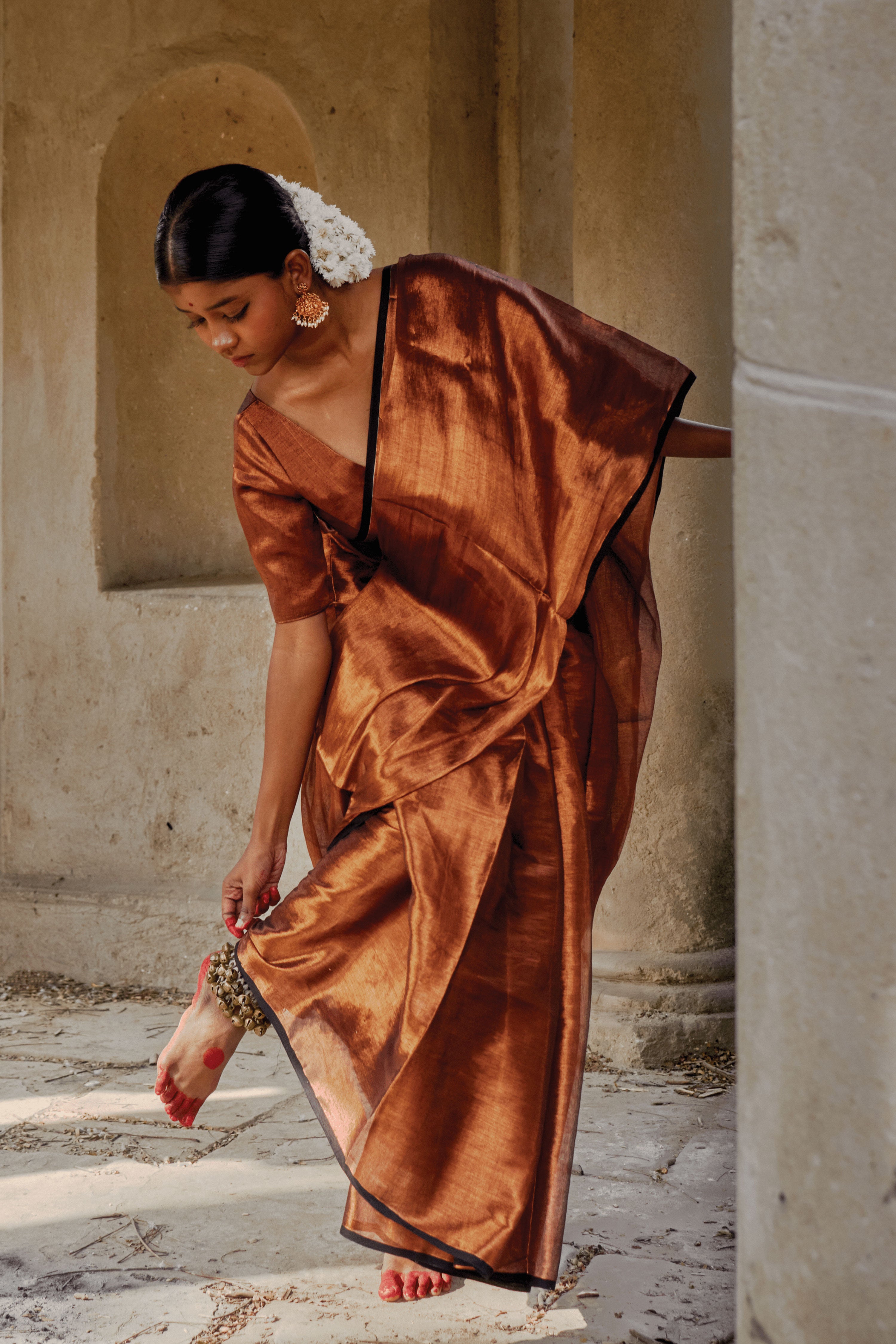 Copper Kalakar saree